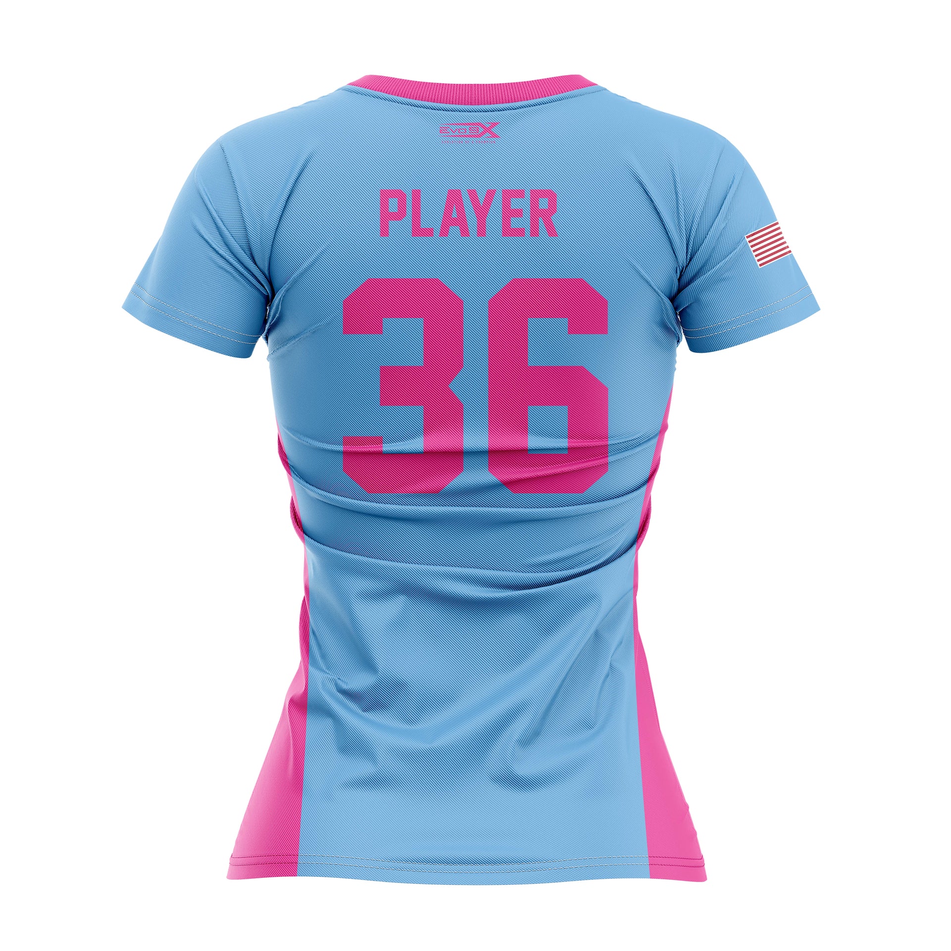 RUCCI BASEBALL MOM CREWNECK SS - CAROLINA BLUE/PINK