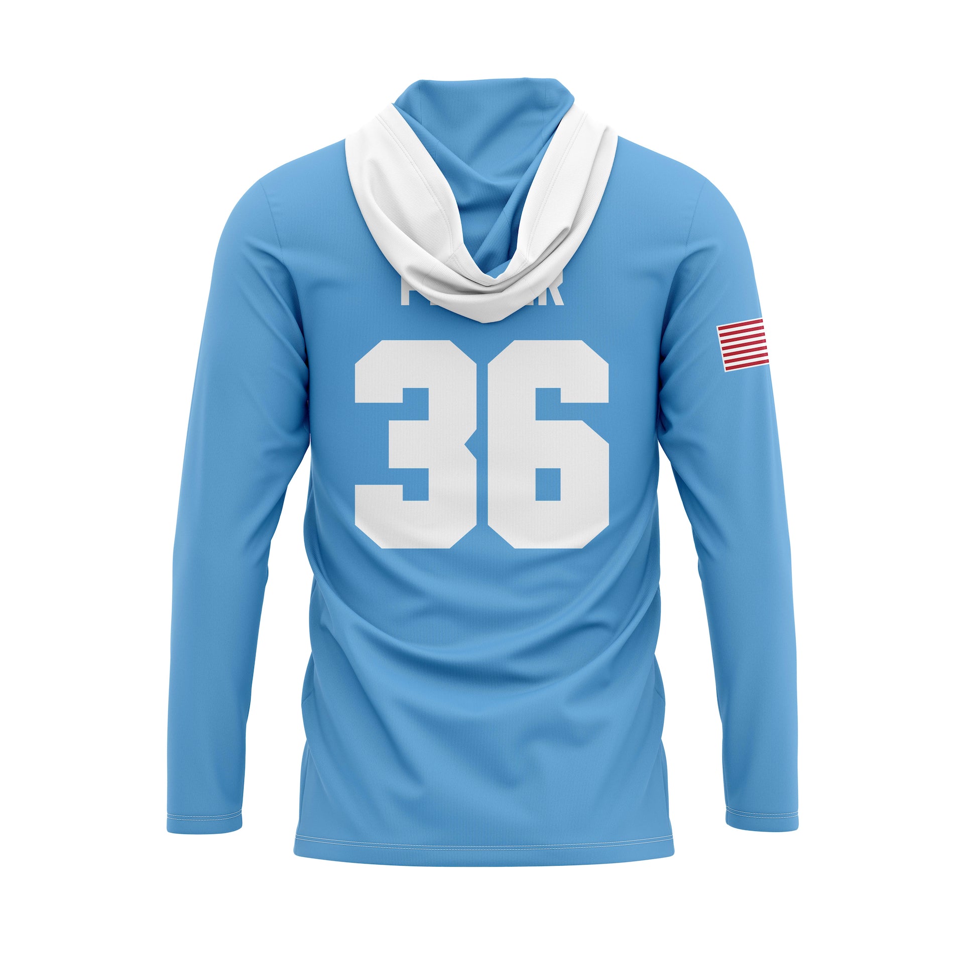 RUCCI BASEBALL MOM LIGHTWEIGHT HOODIE - CAROLINA BLUE/WHITE