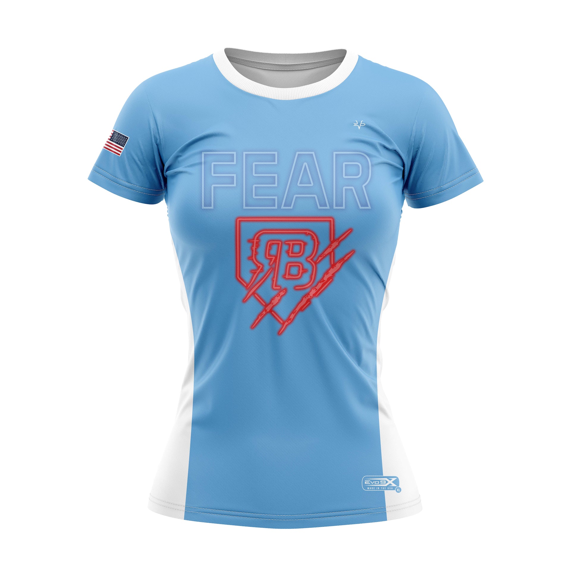 RUCCI BASEBALL "FEAR" CREWNECK SS - CAROLINA BLUE