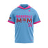 RUCCI BASEBALL MOM  LIGHTWEIGHT HOODIE SS - CAROLINA BLUE/PINK