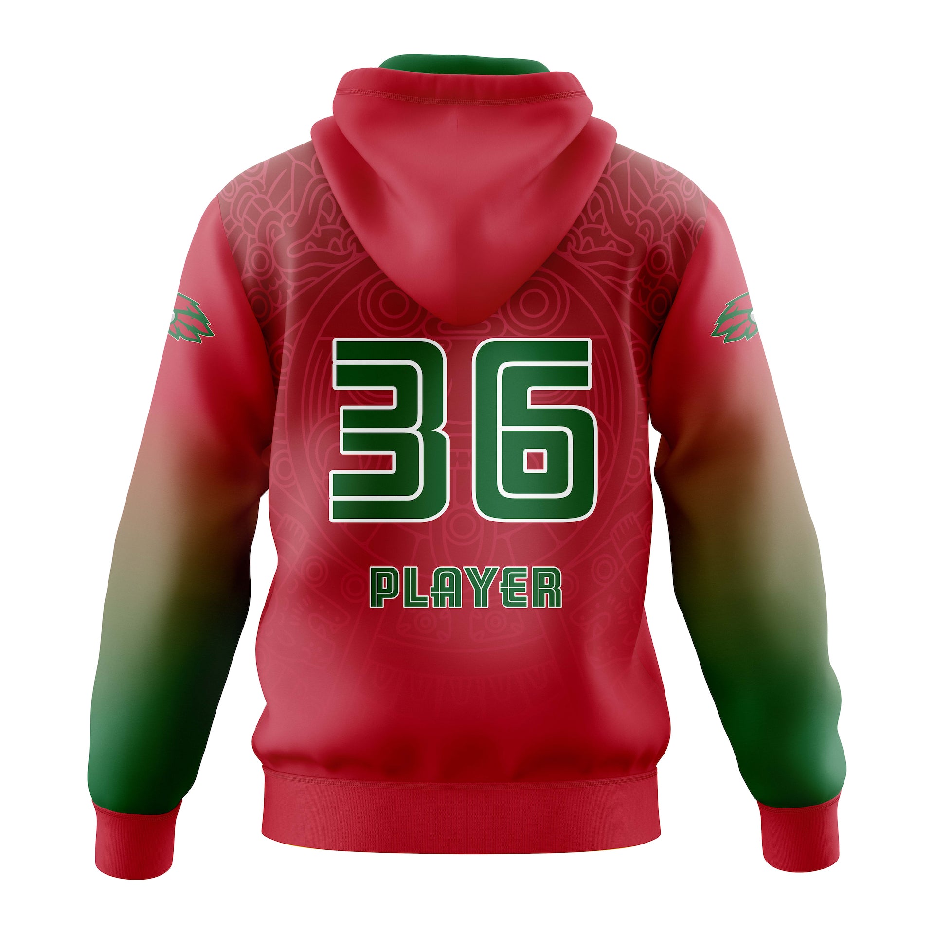 SHAOLIN AZTECS HOODIE - RED