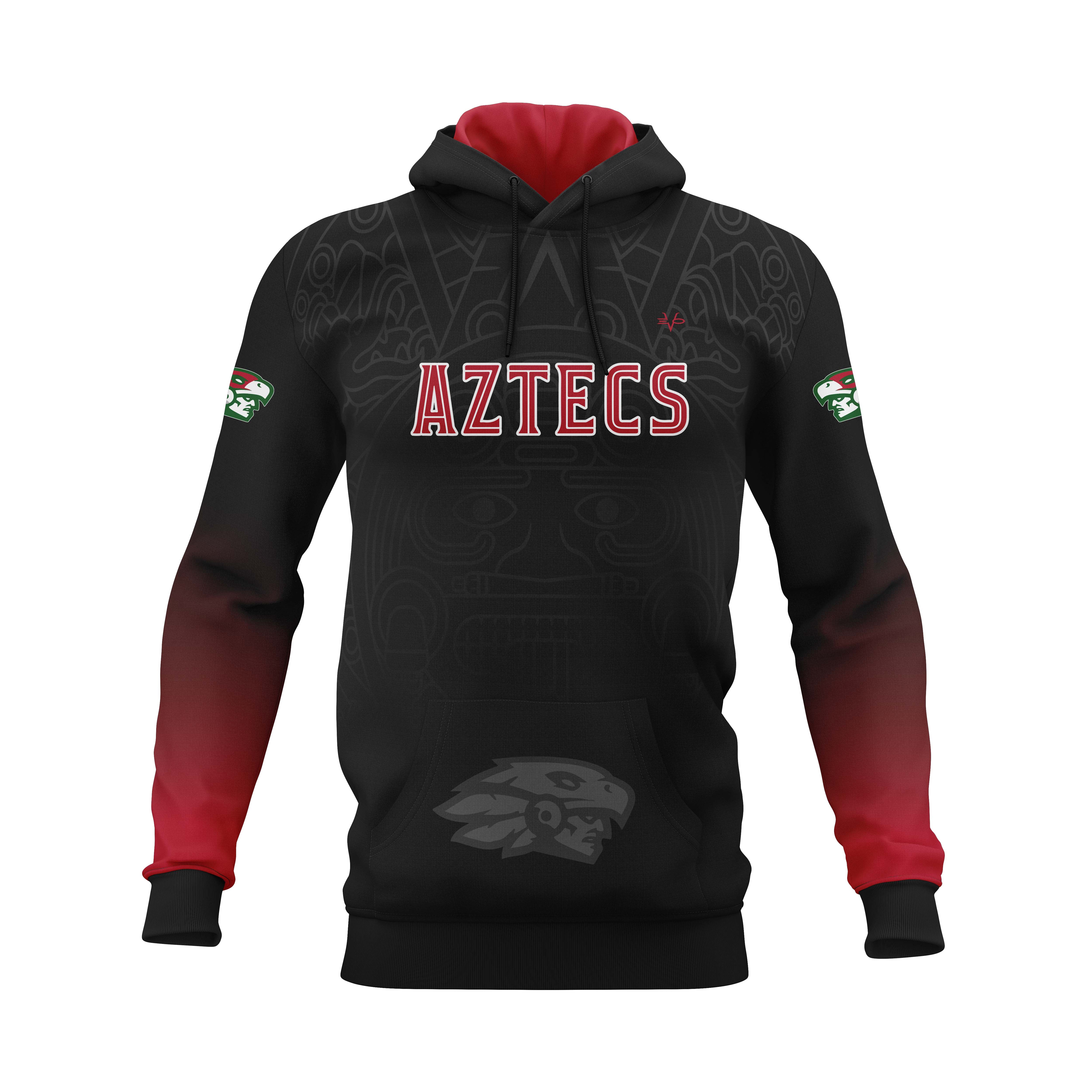 SHAOLIN AZTECS HOODIE - BLACK