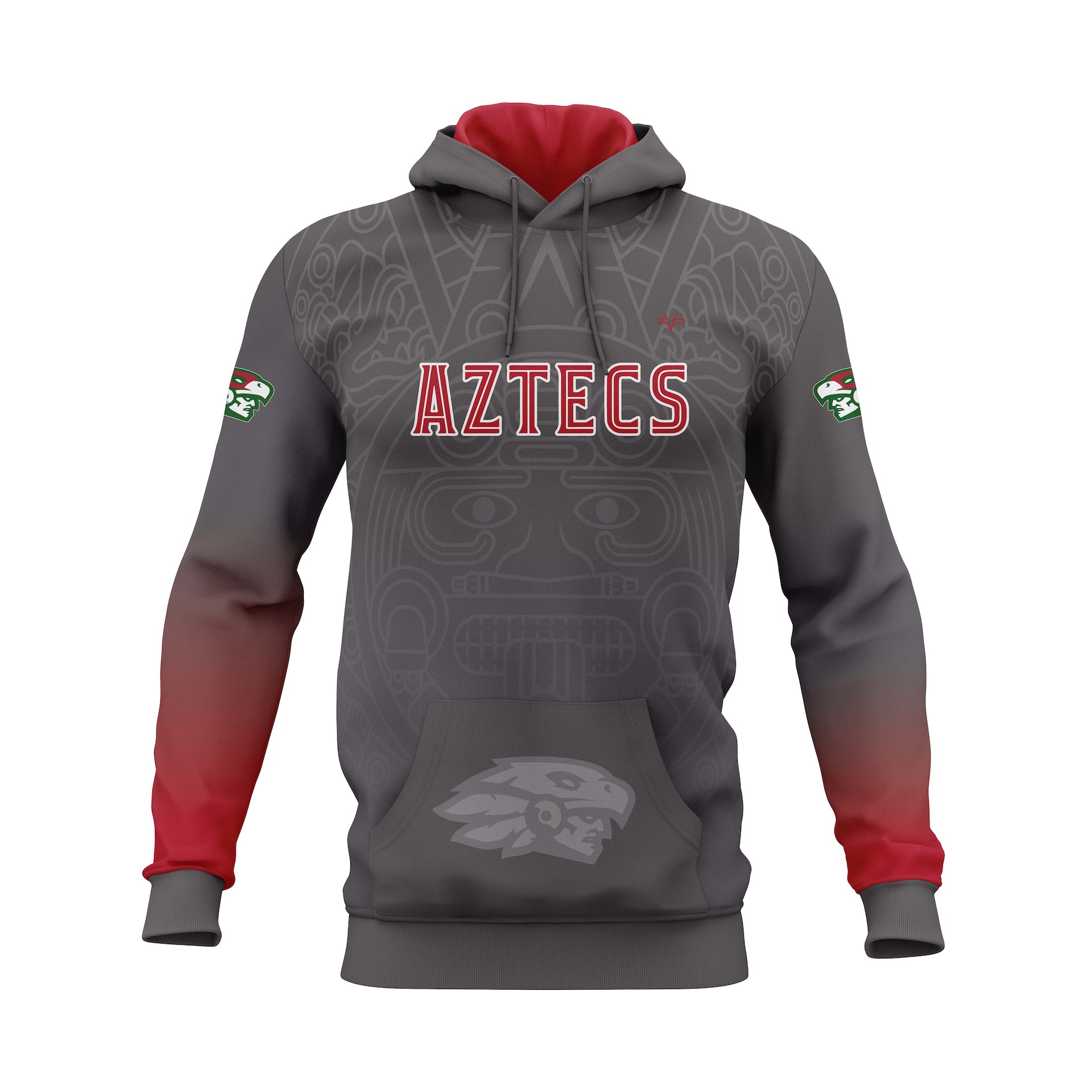 SHAOLIN AZTECS HOODIE - GREY