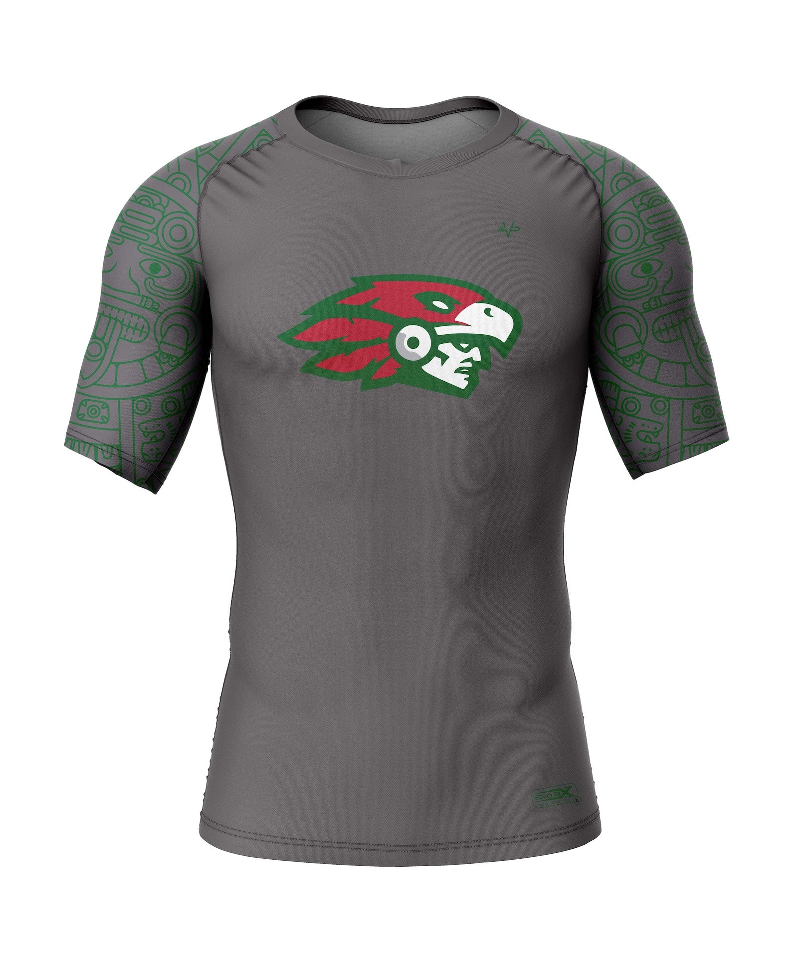 SHAOLIN AZTECS COMPRESSION SS - GREY