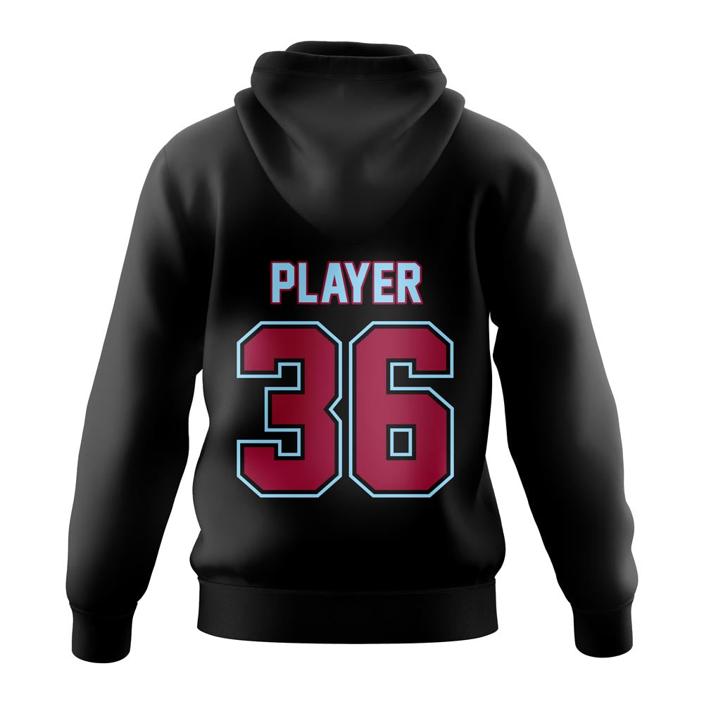 SOBA 2024 BASEBALL HOODIE BLACK Back