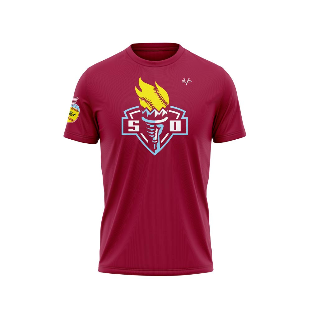 SOBA 2024 SOFTBALL CREW NECK CARDINAL