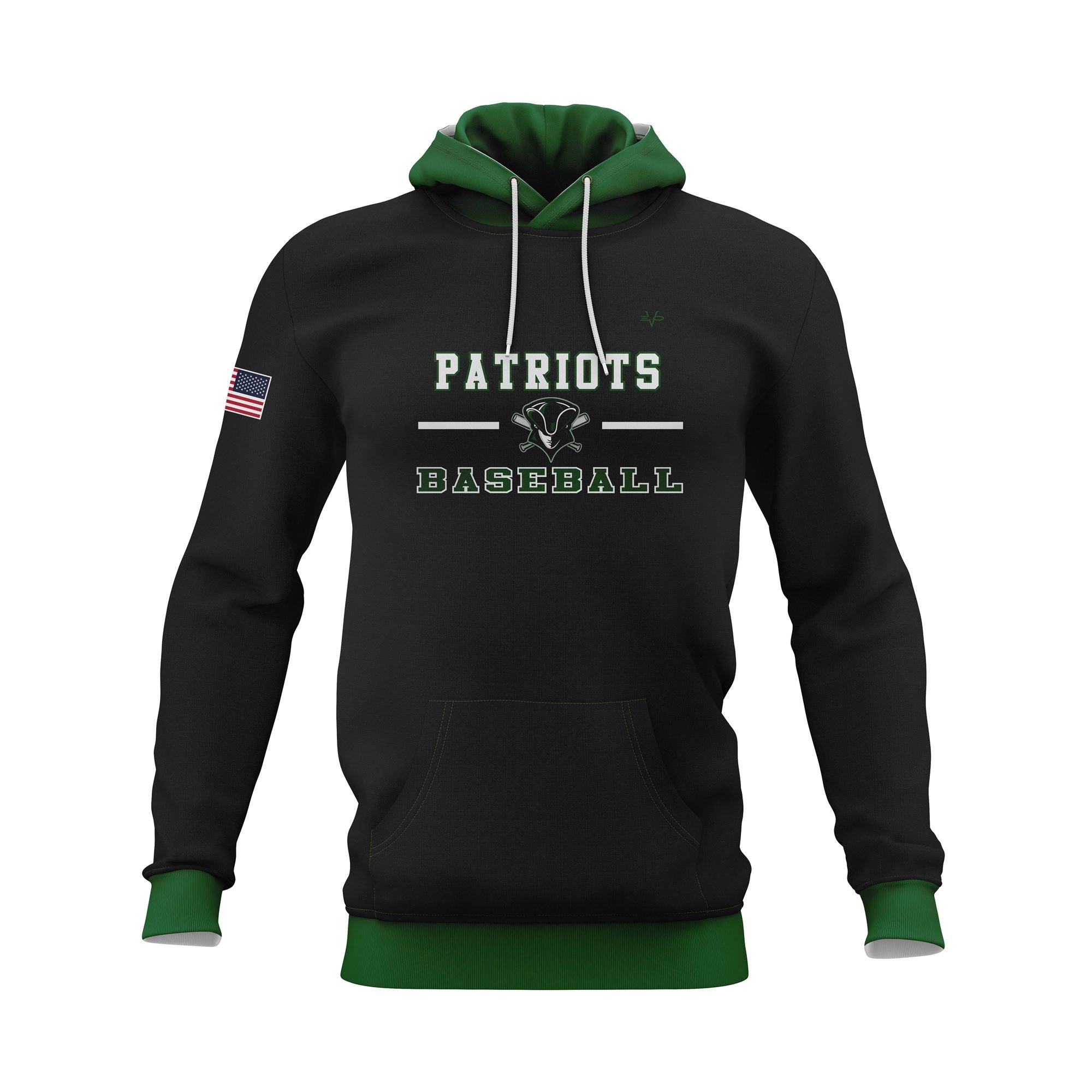 SOUTH PLAINFIELD PATRIOTS BASEBALL HOODIE - BLACK