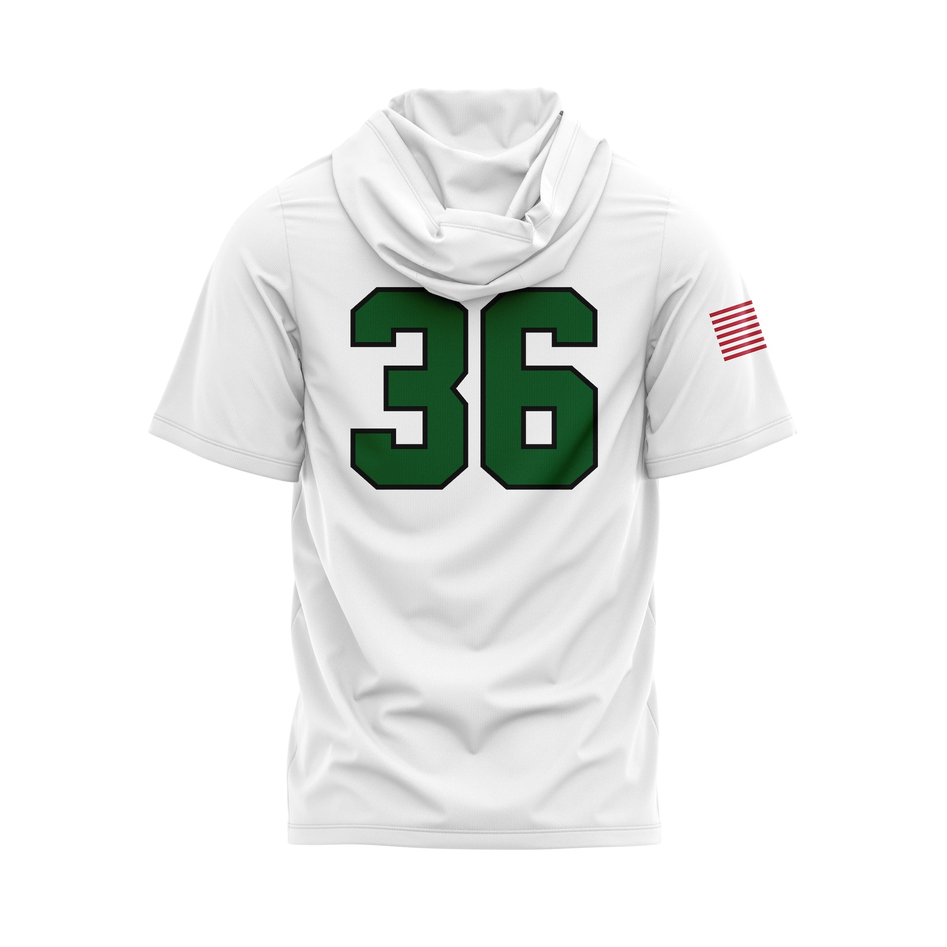 SOUTH PLAINFIELD PATRIOTS SS LIGHTWEIGHT HOODIE - WHITE