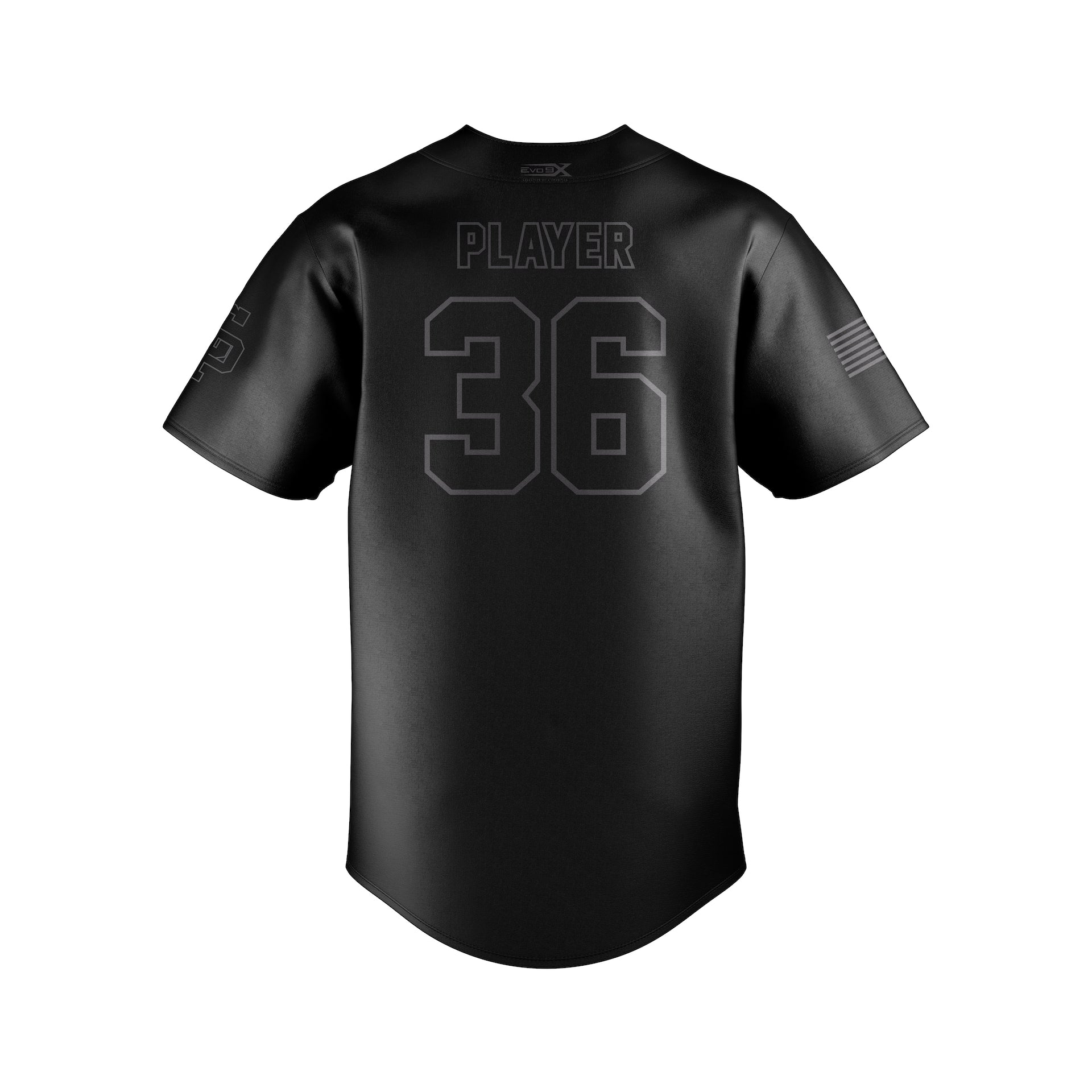 SOUTH PLAINFILED SURGE  BLACK FULL BUTTON JERSEY