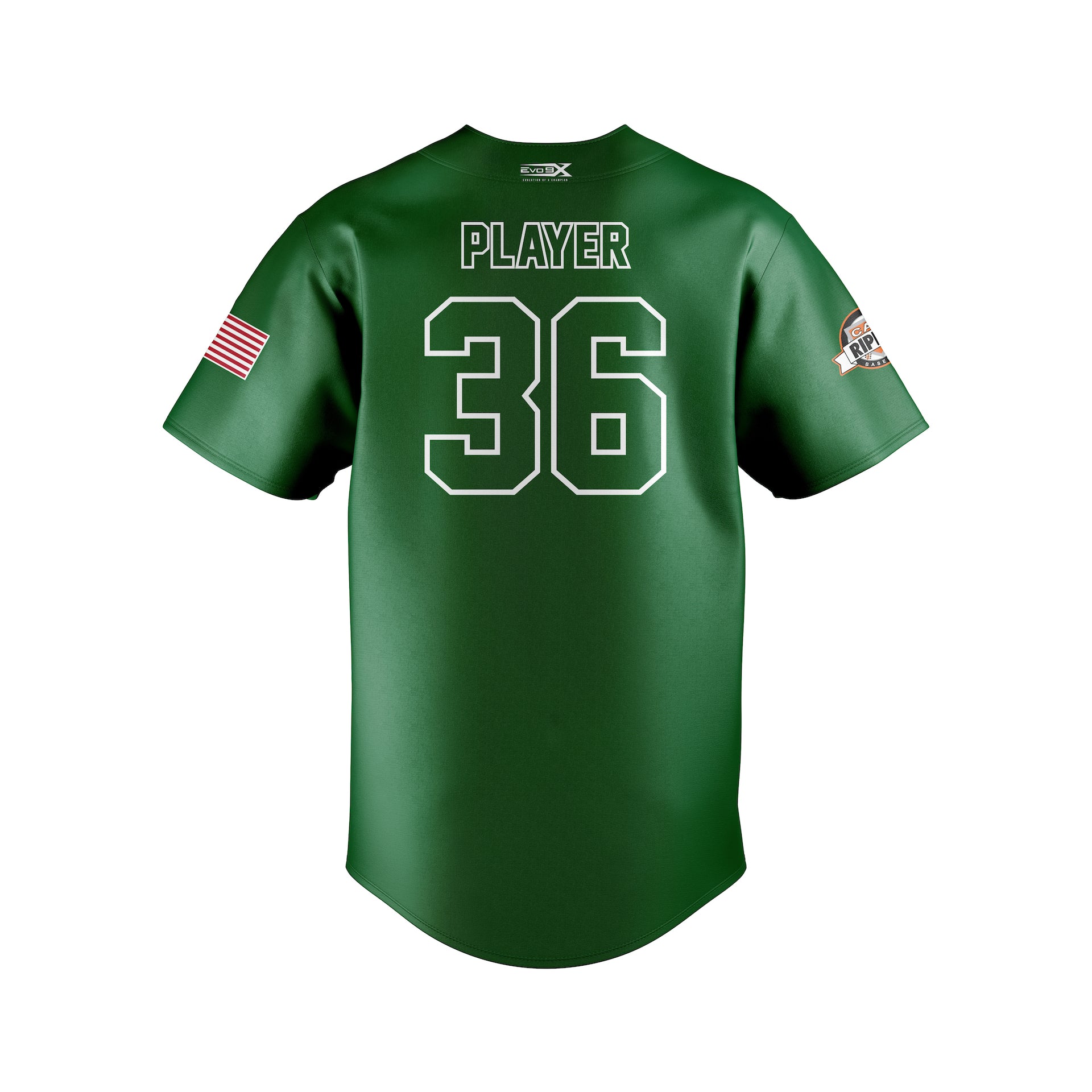 SOUTH PLAINFILED SURGE  GREEN FULL BUTTON JERSEY