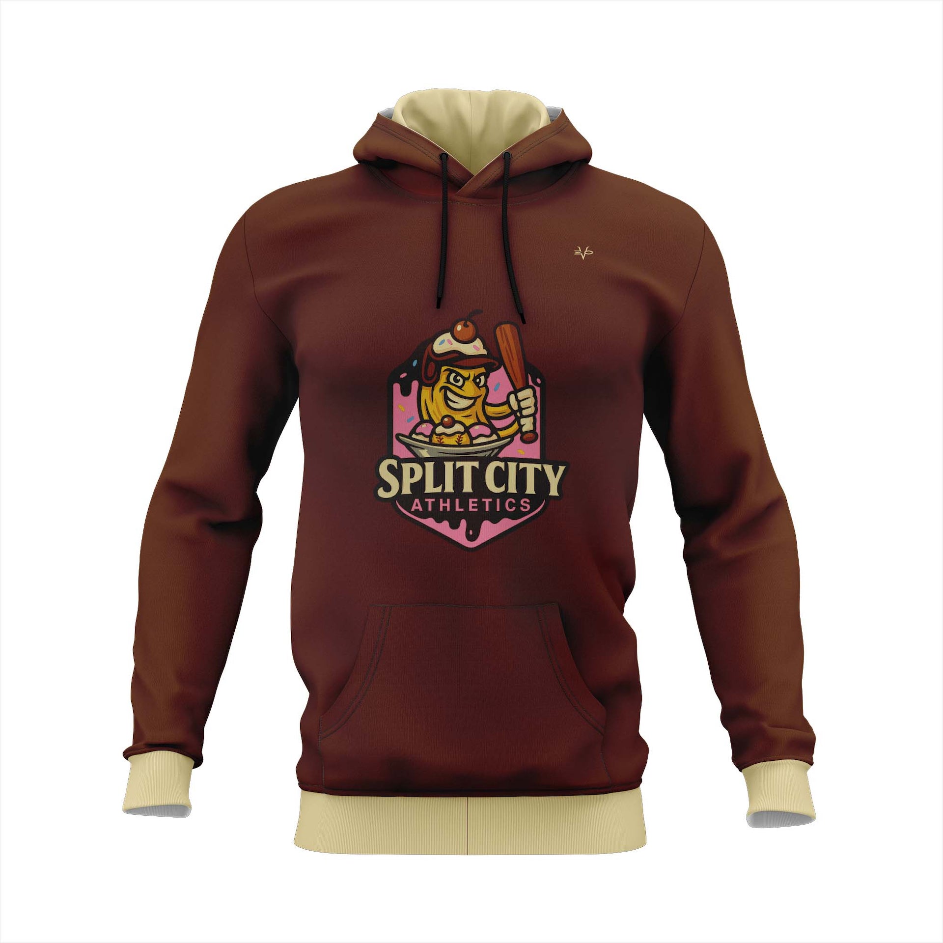 SPLIT CITY ATHLETICS HOODIE - BROWN