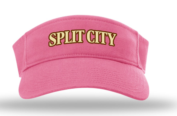 SPLIT CITY ATHLETICS VISOR HAT - PINK