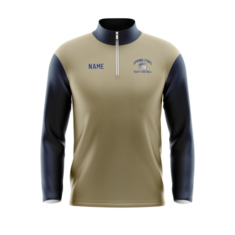 SPRING-FORD YOUTH FOOTBALL 1/4 Zip Jacket Front 