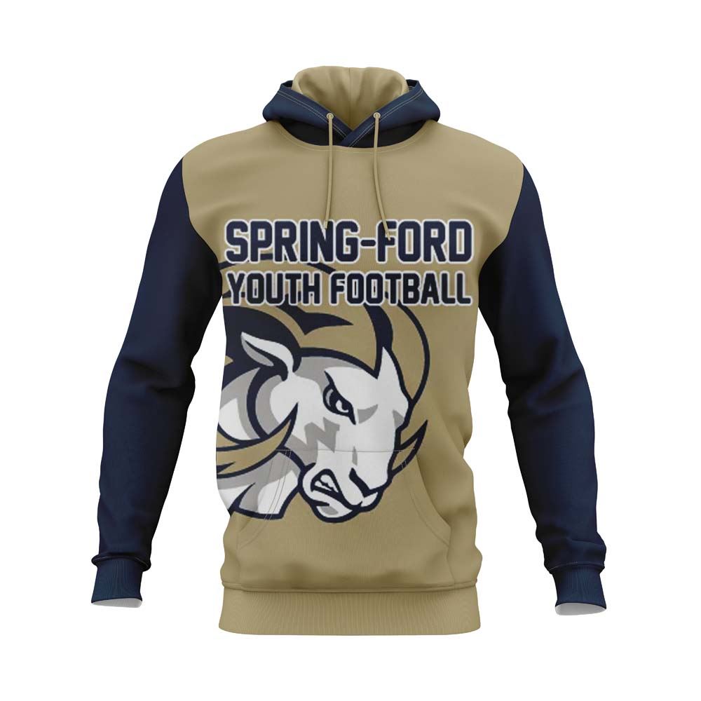 SPRING-FORD YOUTH FOOTBALL Sublimated Hoodie Front