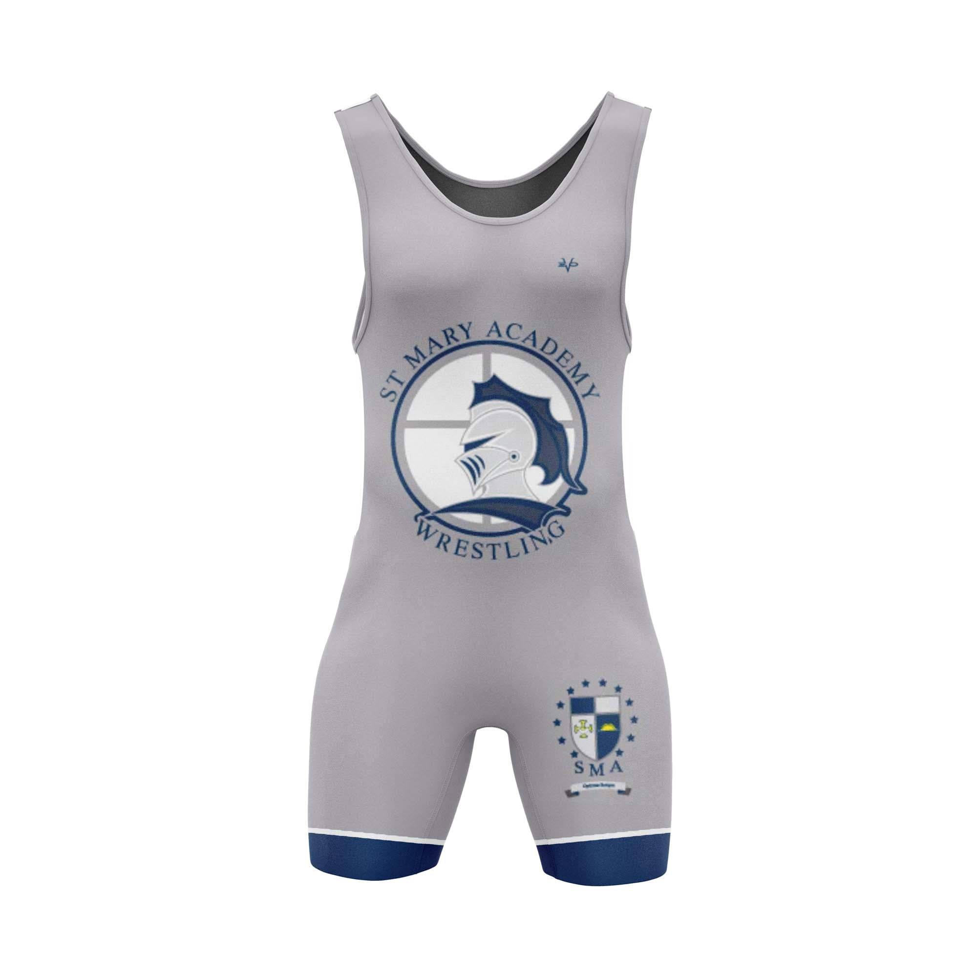 ST. MARY ACADEMY WRESTLING SINGLET (GREY)