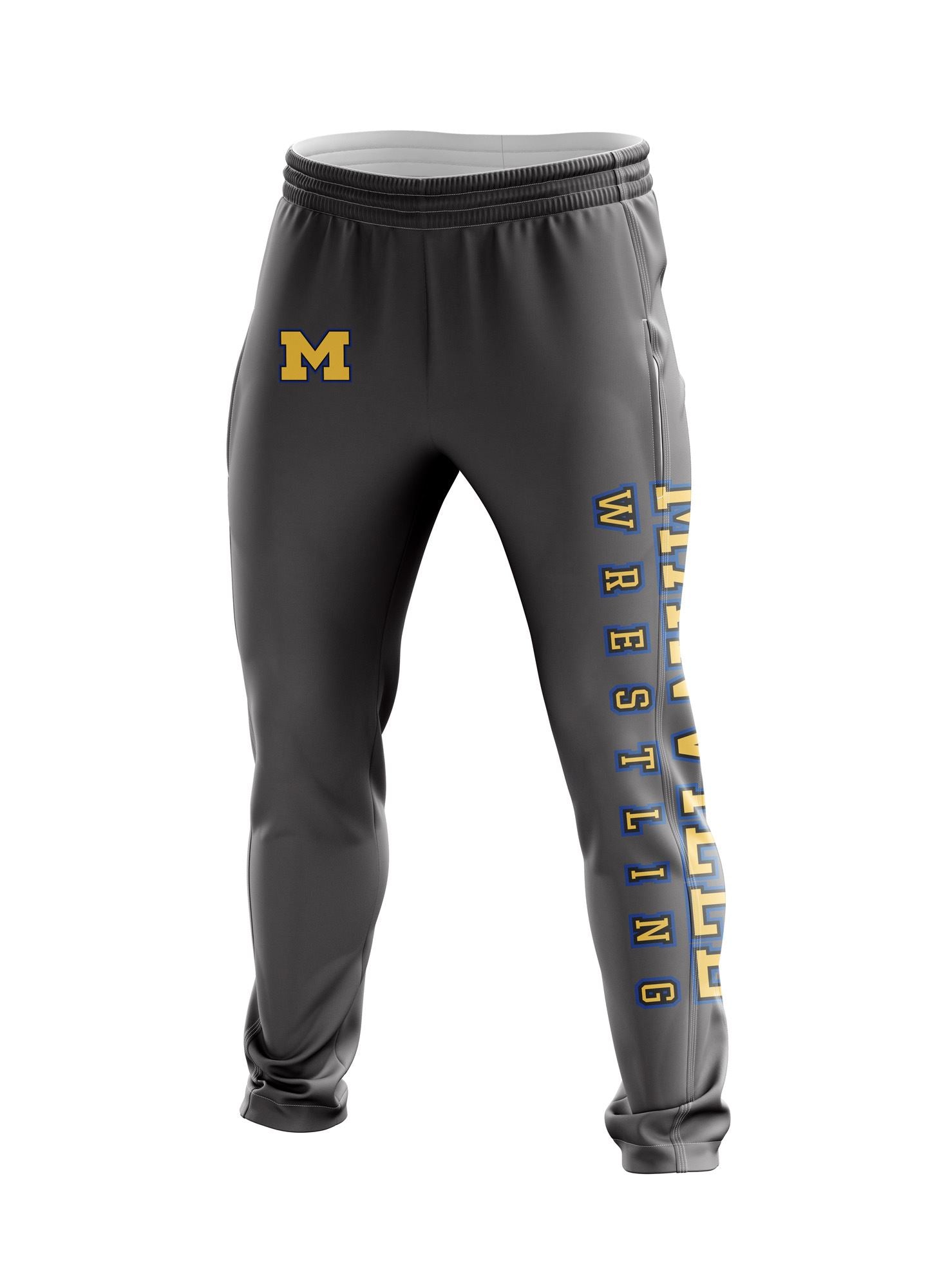 Manville Mustangs Wrestling Sublimated Sweatpants
