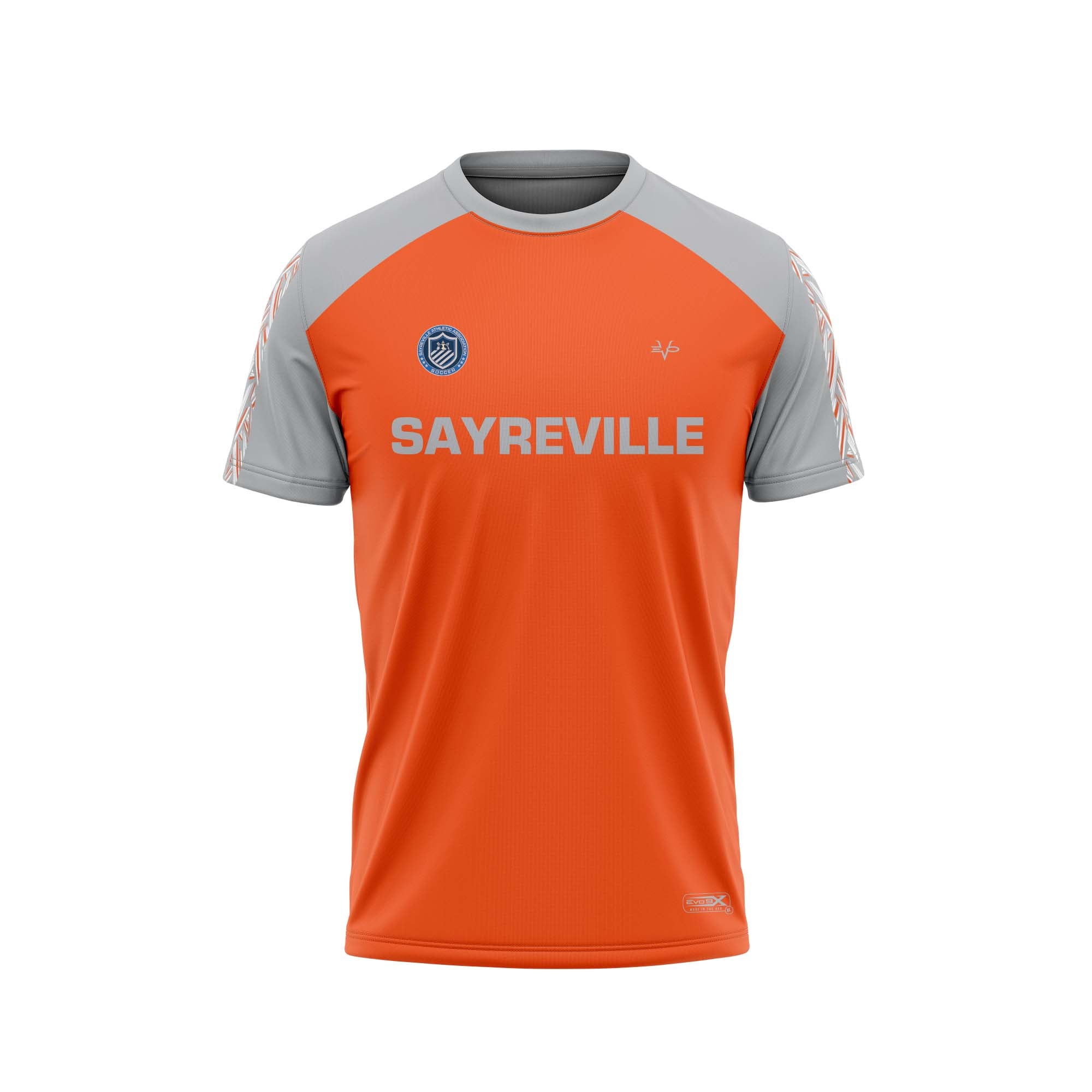 SAYREVILLE SOCCER - STORM 15/16  ORANGE METALLIC SS GOALIE JERSEY 2024