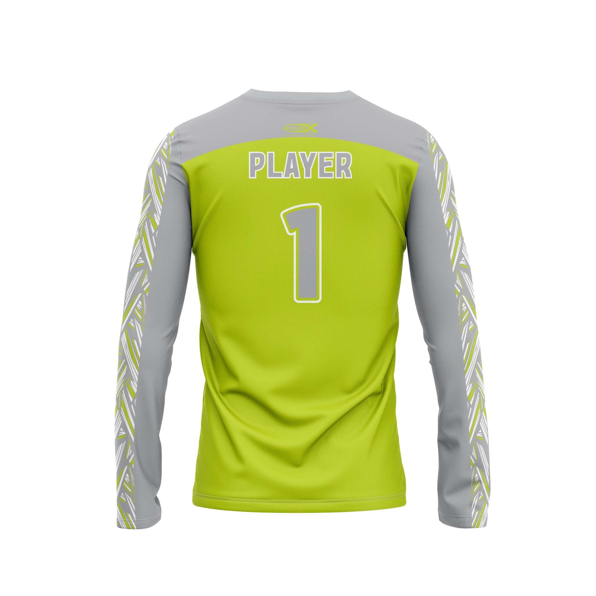 SAYREVILLE SOCCER - STORM 15/16 GIRLS GREEN METALLIC GOALIE JERSEY 2024