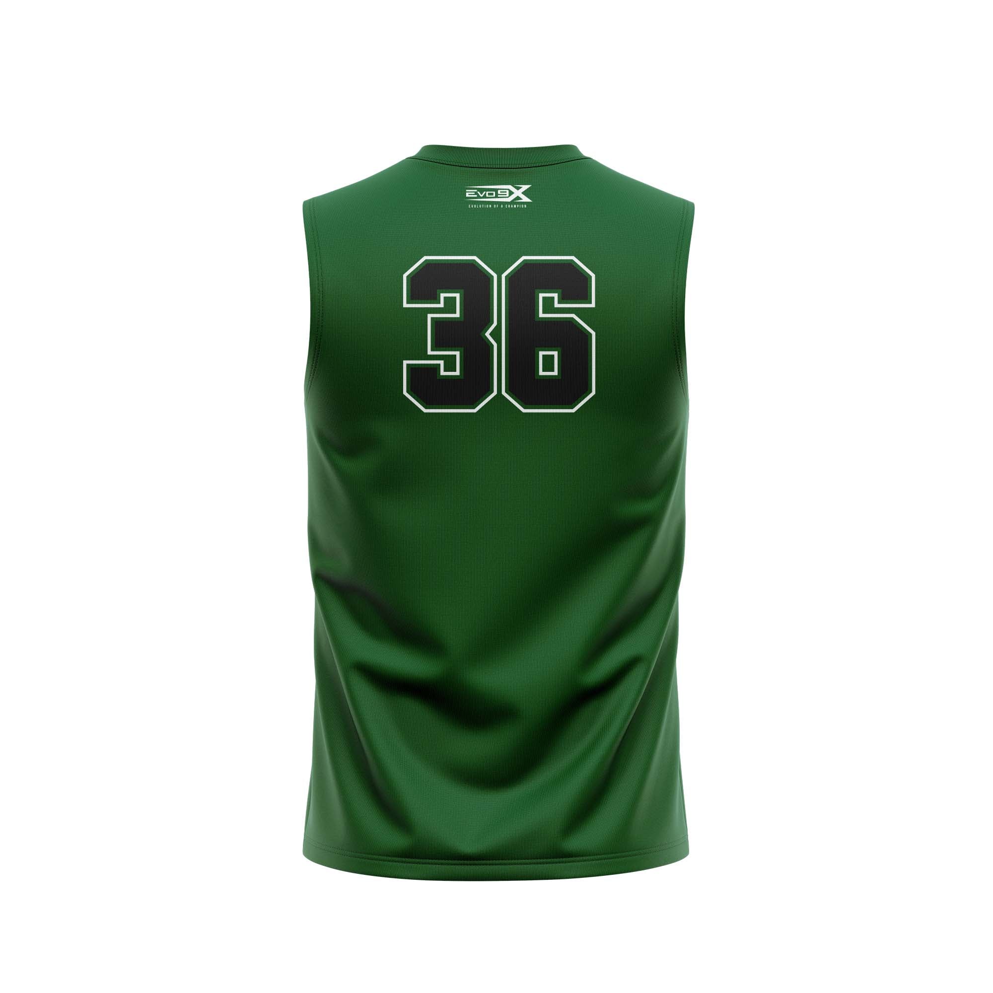 South Plainfield Surge Green Sleeveless Jersey