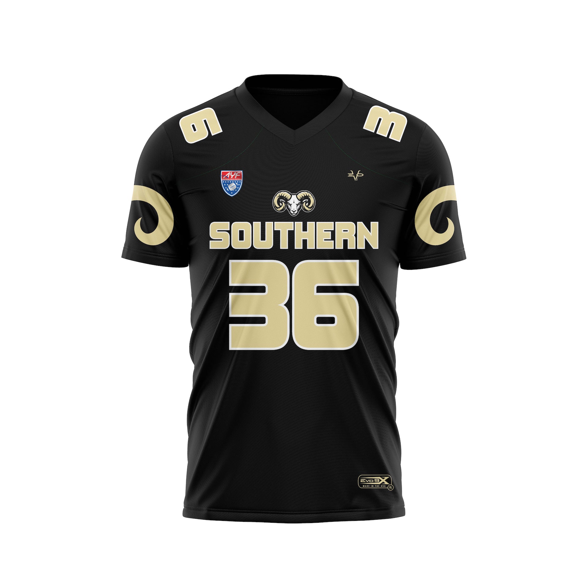 SOUTHERN RAMS FAN JERSEY - BLACK