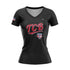 TCB WOMENS VNECK SS - BLACK