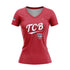 TCB WOMENS VNECK SS - RED