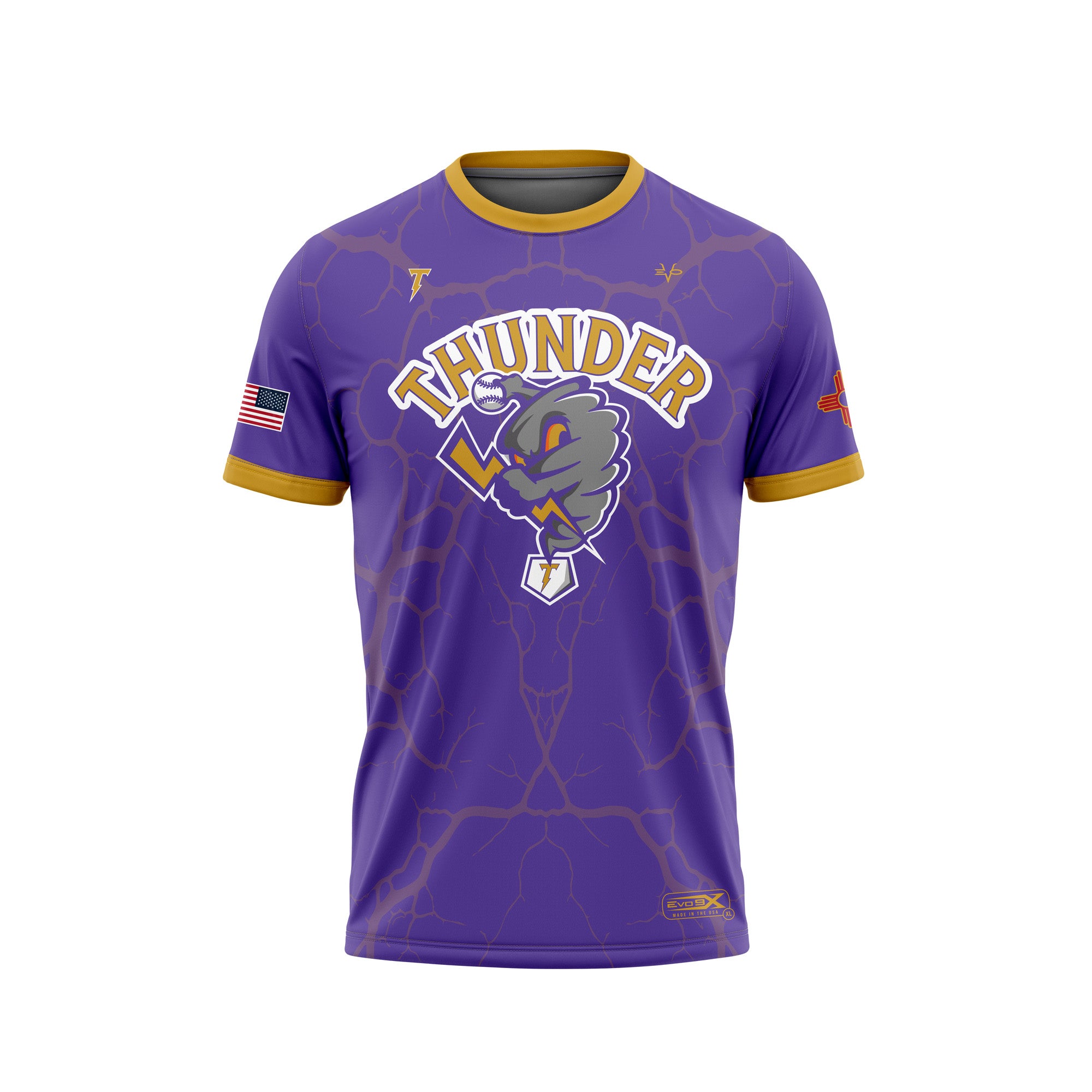 THUNDER CREW NECK SHORT SLEEVES PURPLE