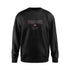 TOMAHAWK VOLLEYBALL PRINTED CREWNECK SWEATSHIRT - BLACK