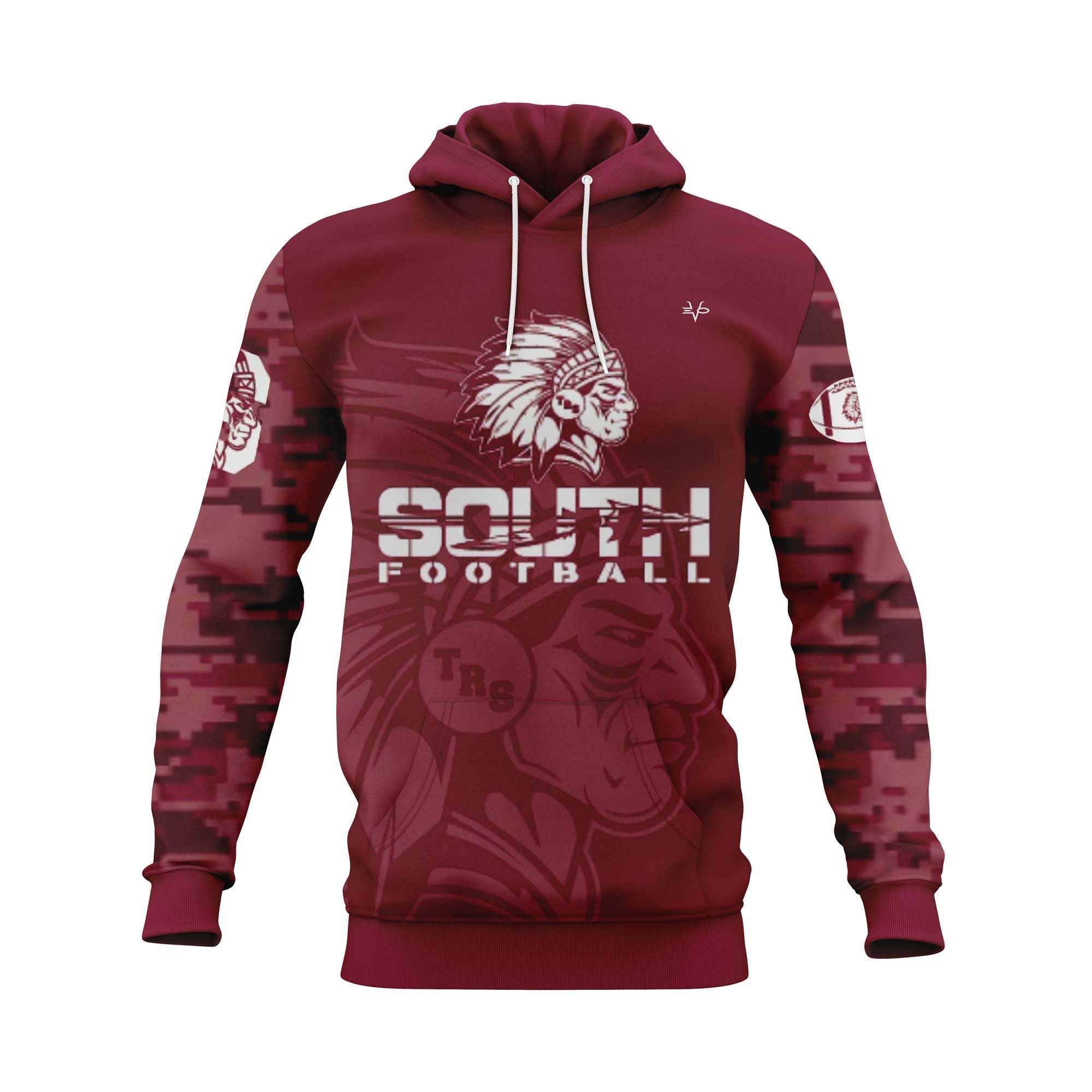 TOMS RIVER SOUTH FOOTBALL Sublimated Hoodie