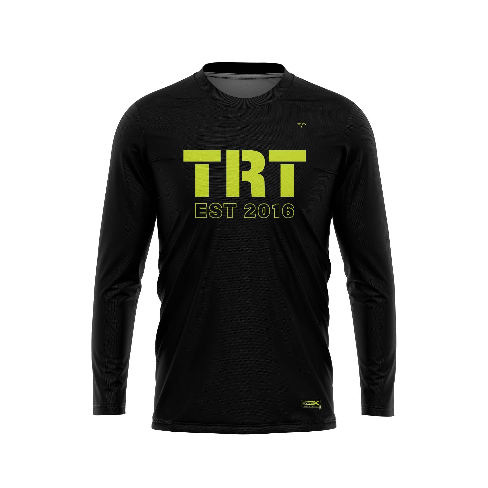 TRT Black LS Crew Neck