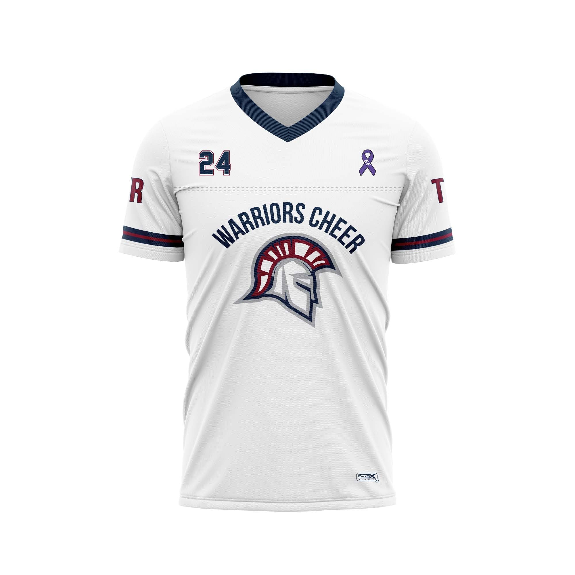 TR Warriors Cheer Football Jersey