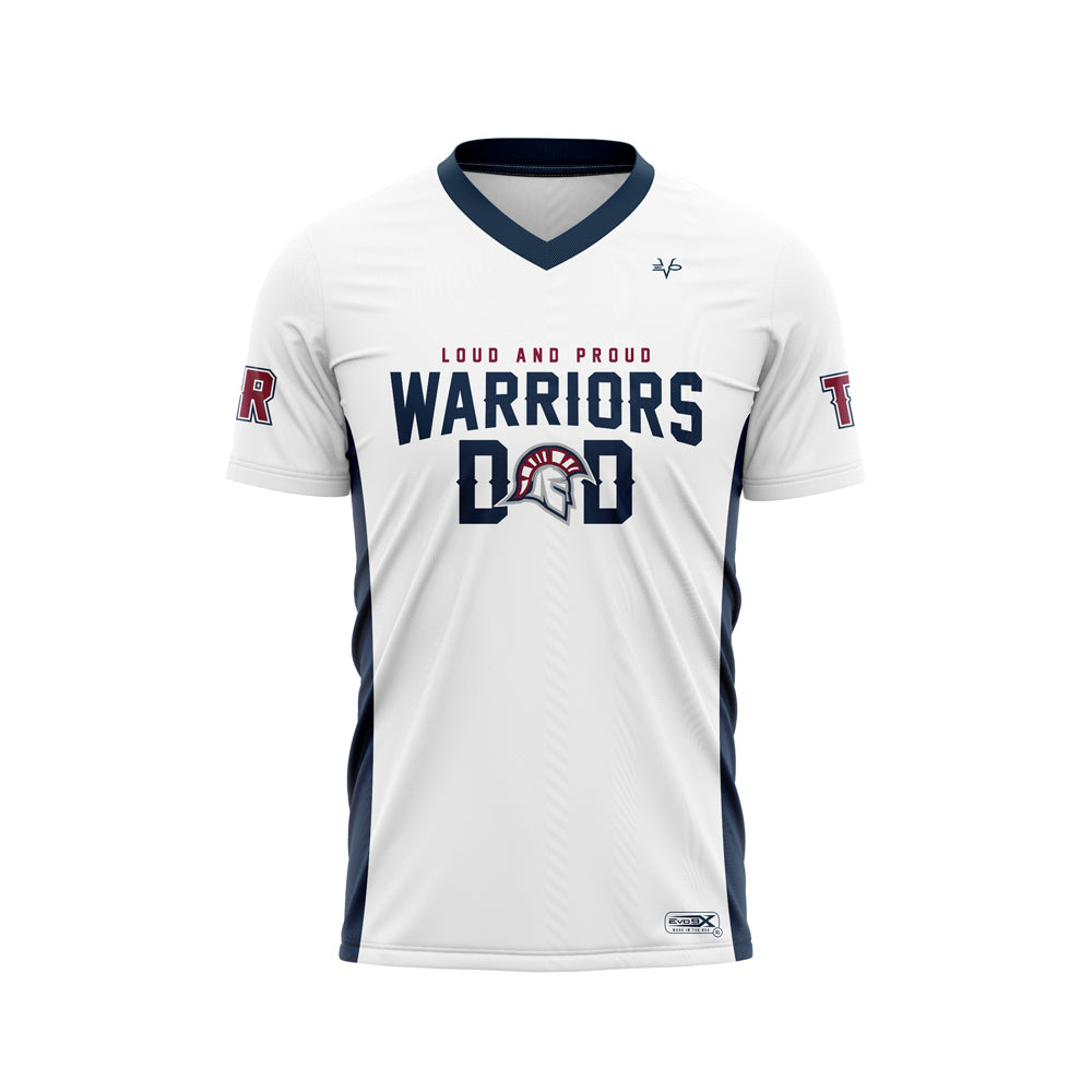 EVO9XSTORE Manalapan Braves Football Sublimated Fan Jersey Navy Youth Small