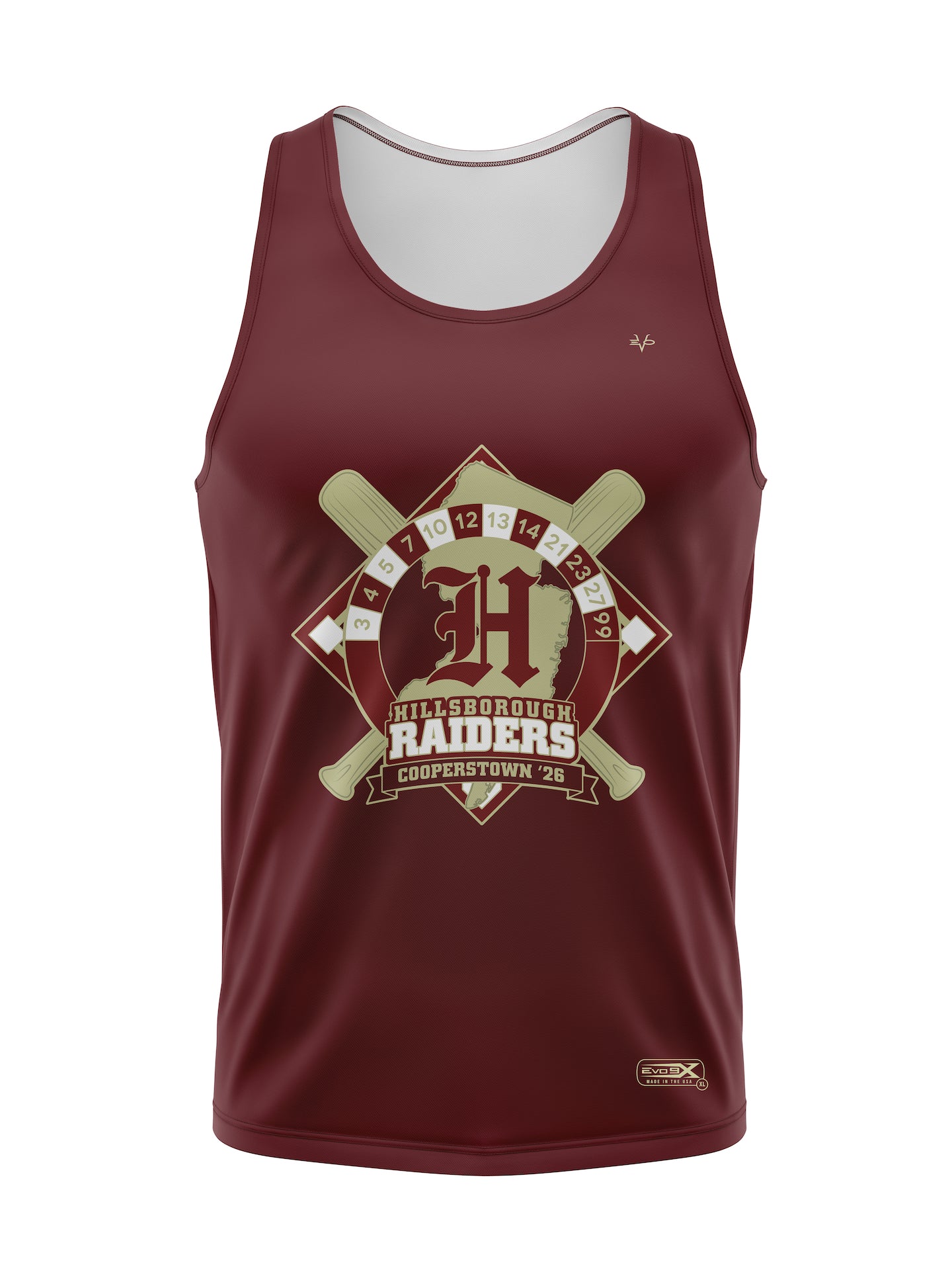 COOPERSTOWN LOGO TANKTOP MAROON