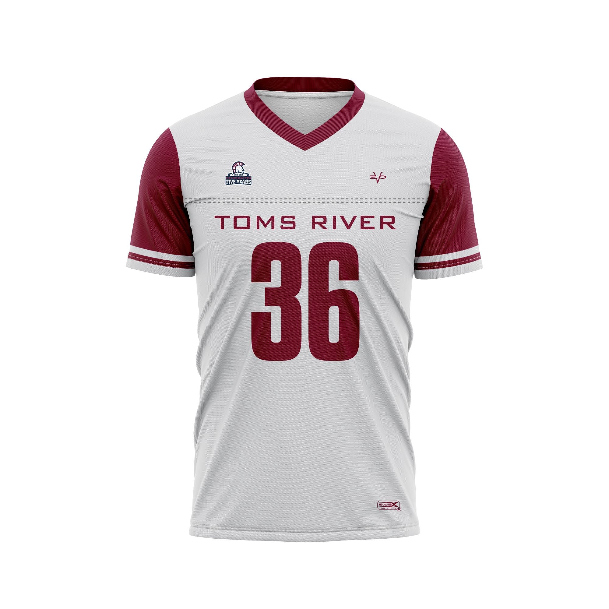 TR WARRIORS Football Fan Jersey Silver