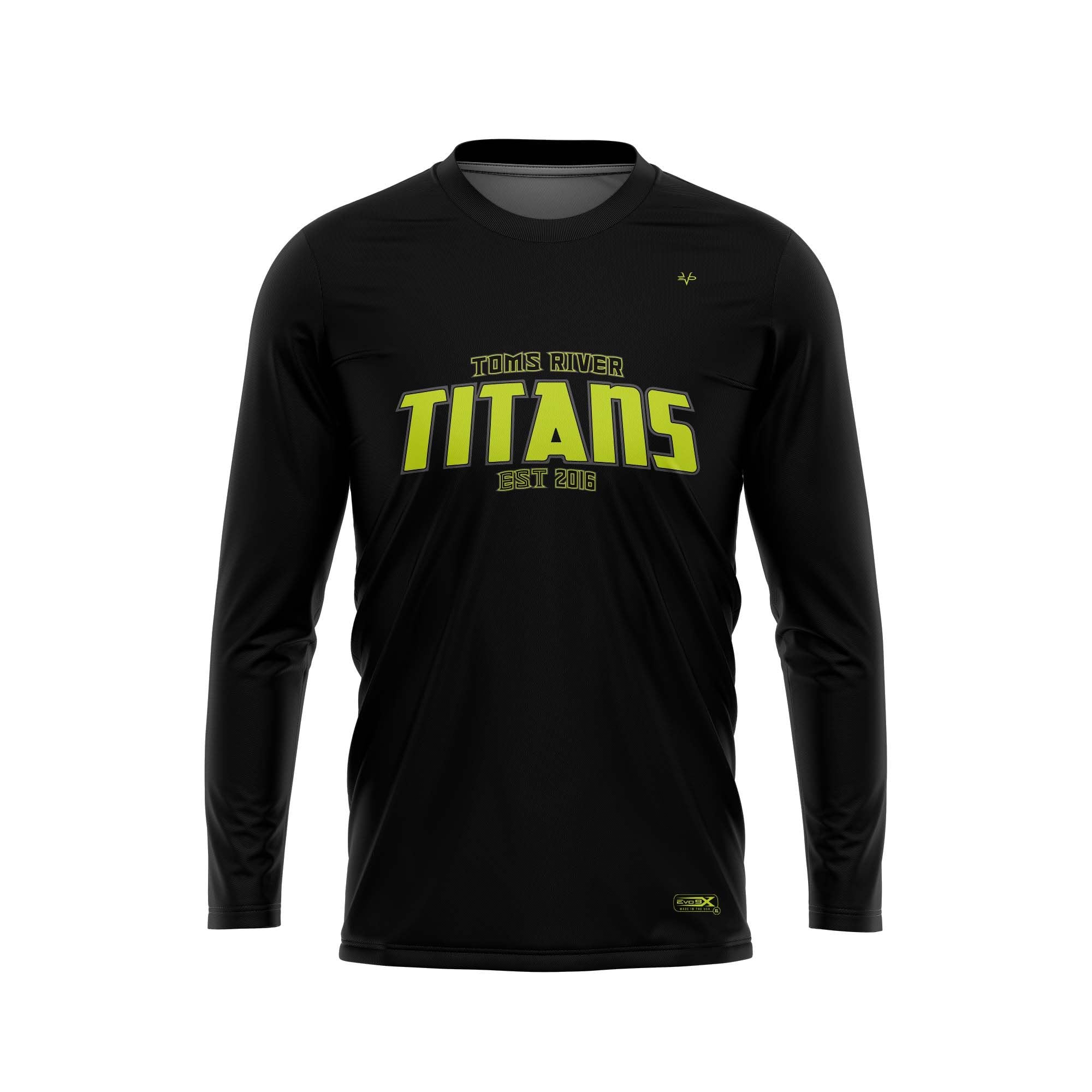 Toms River Titans Black LS Crew Neck