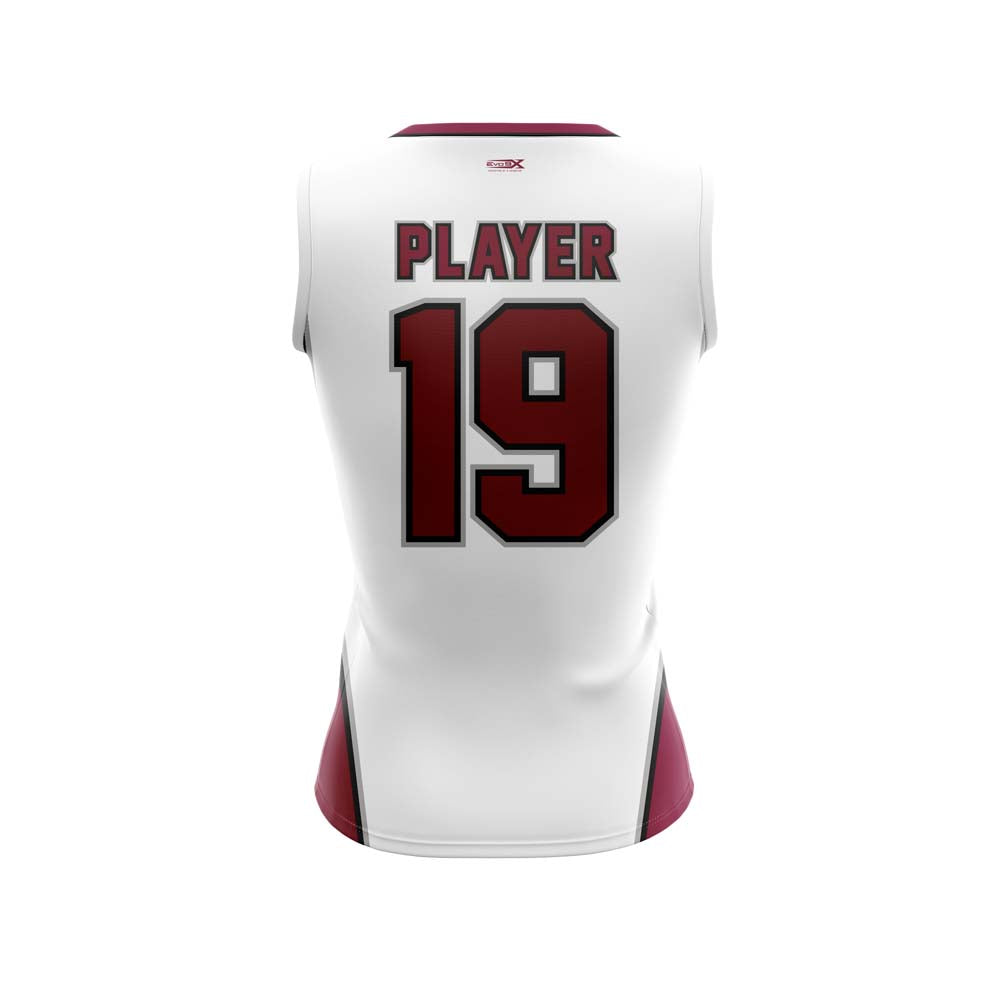 Matawan Huskies White V-Neck Sleeveless Jersey