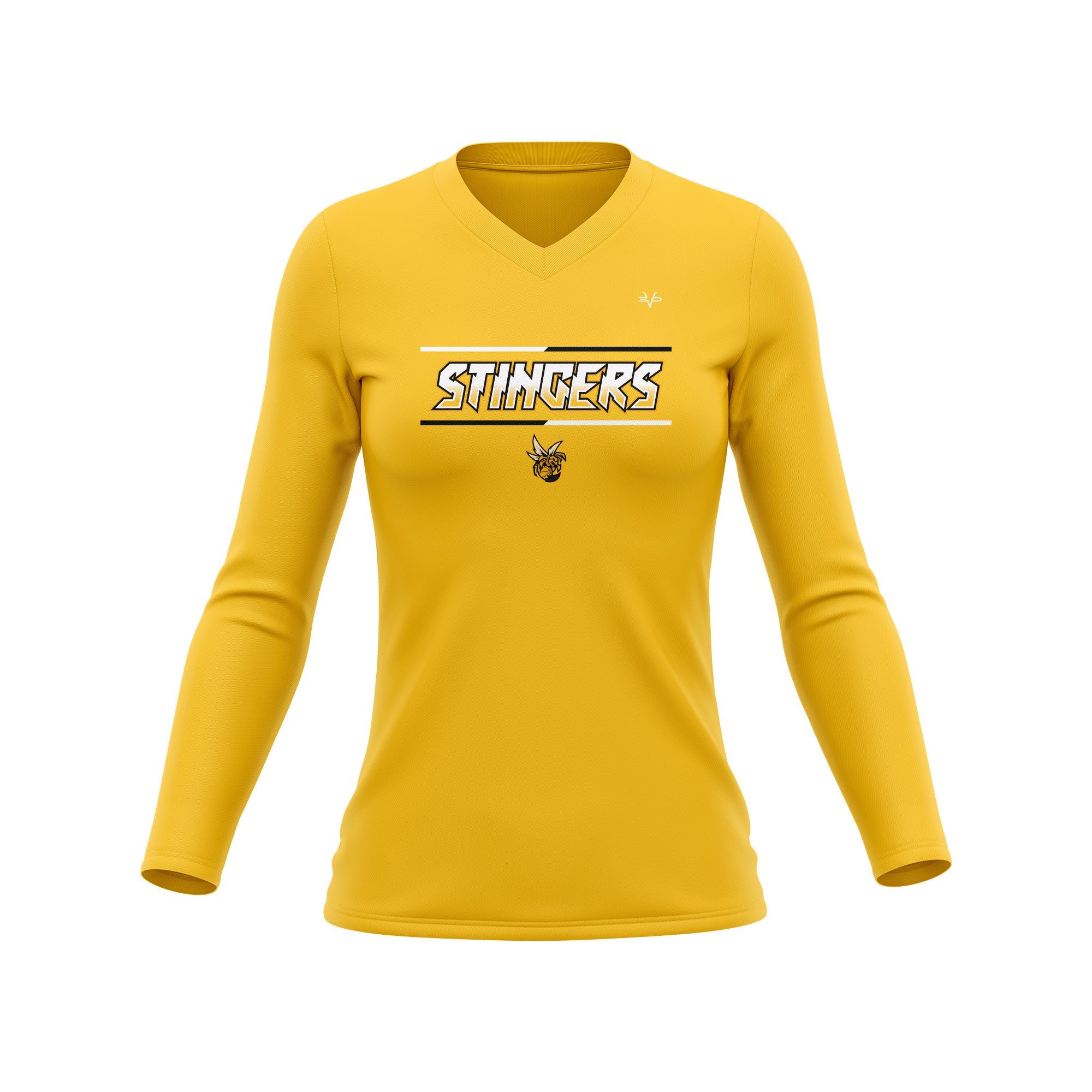 Old Bridge Stingers Womens LS Yellow V1