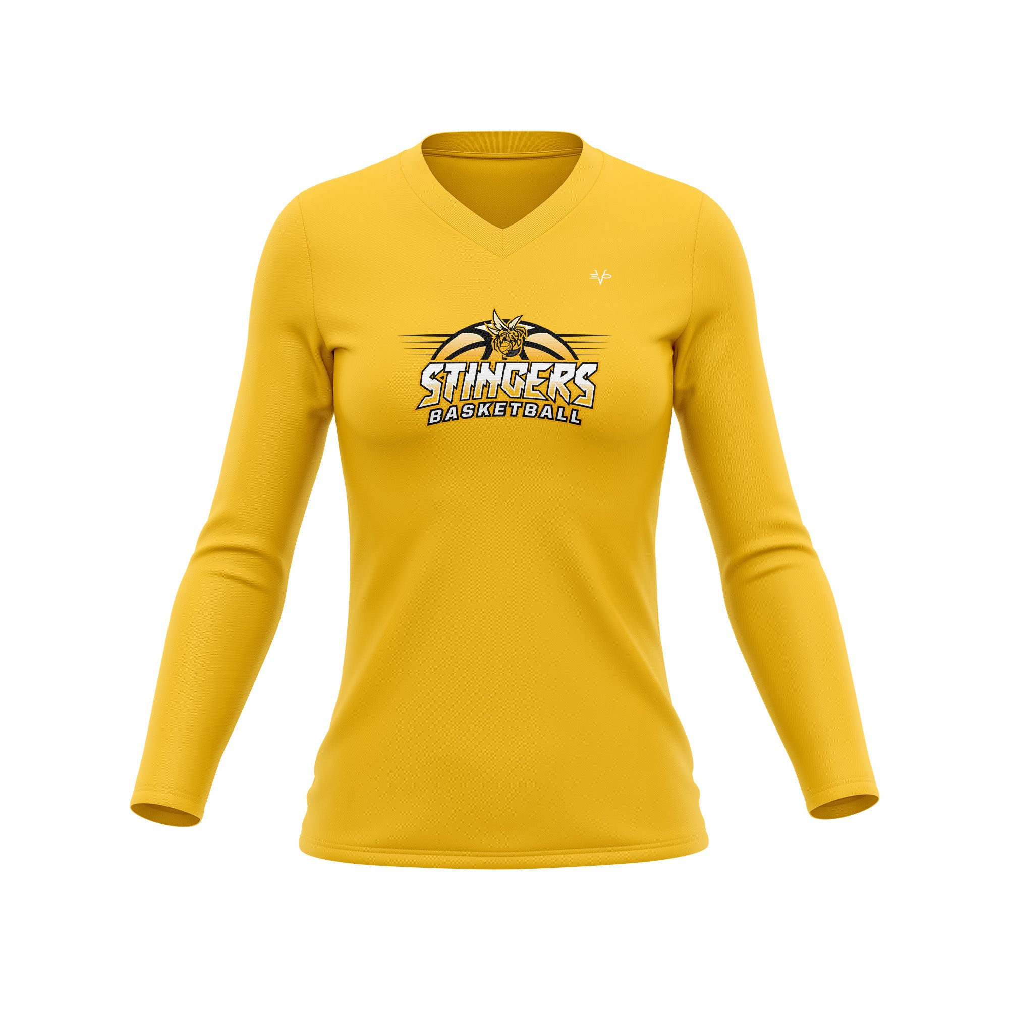 Old Bridge Stingers Womens LS Yellow V2