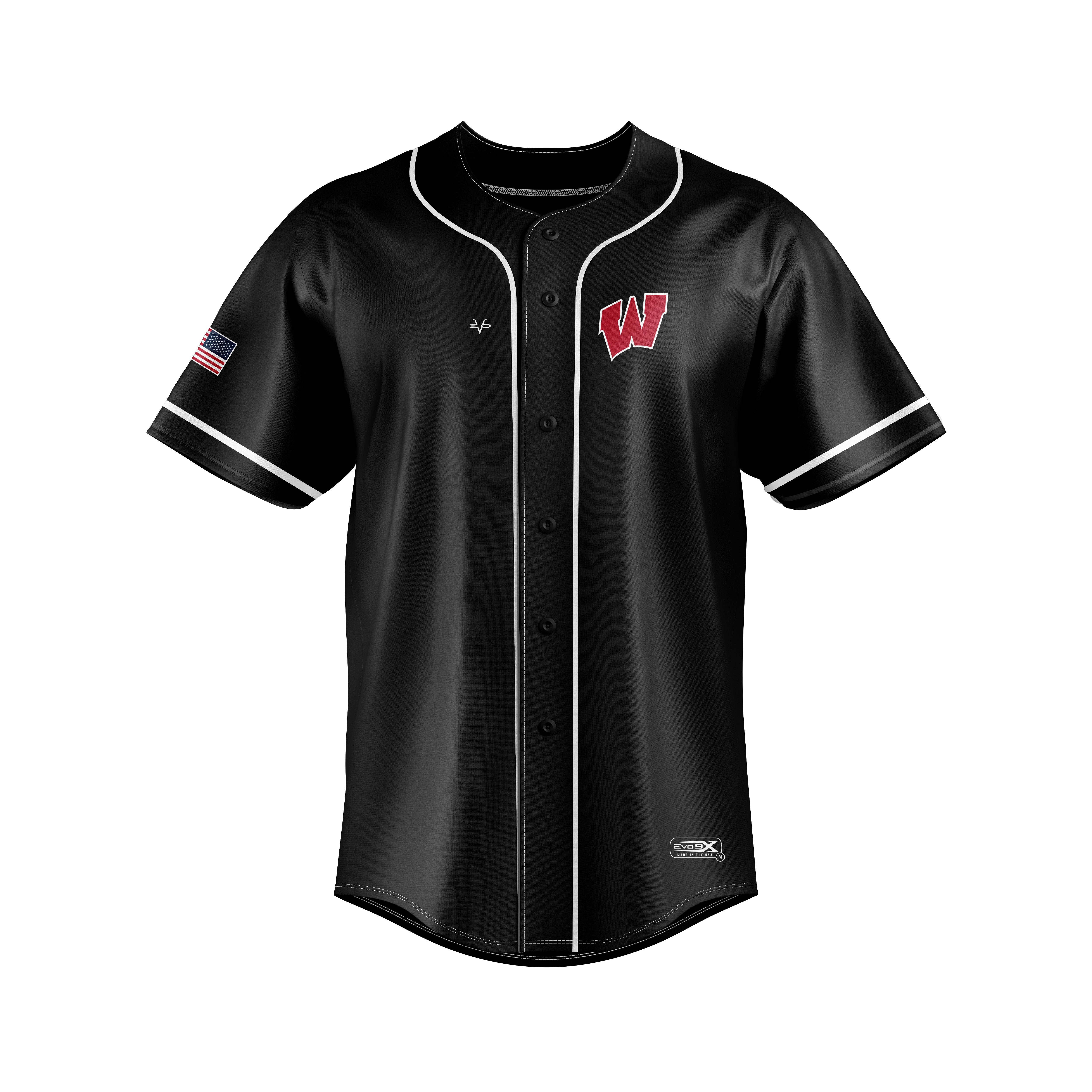WOODBRIDGE BARRONS 9U FULL BUTTON - BLACK