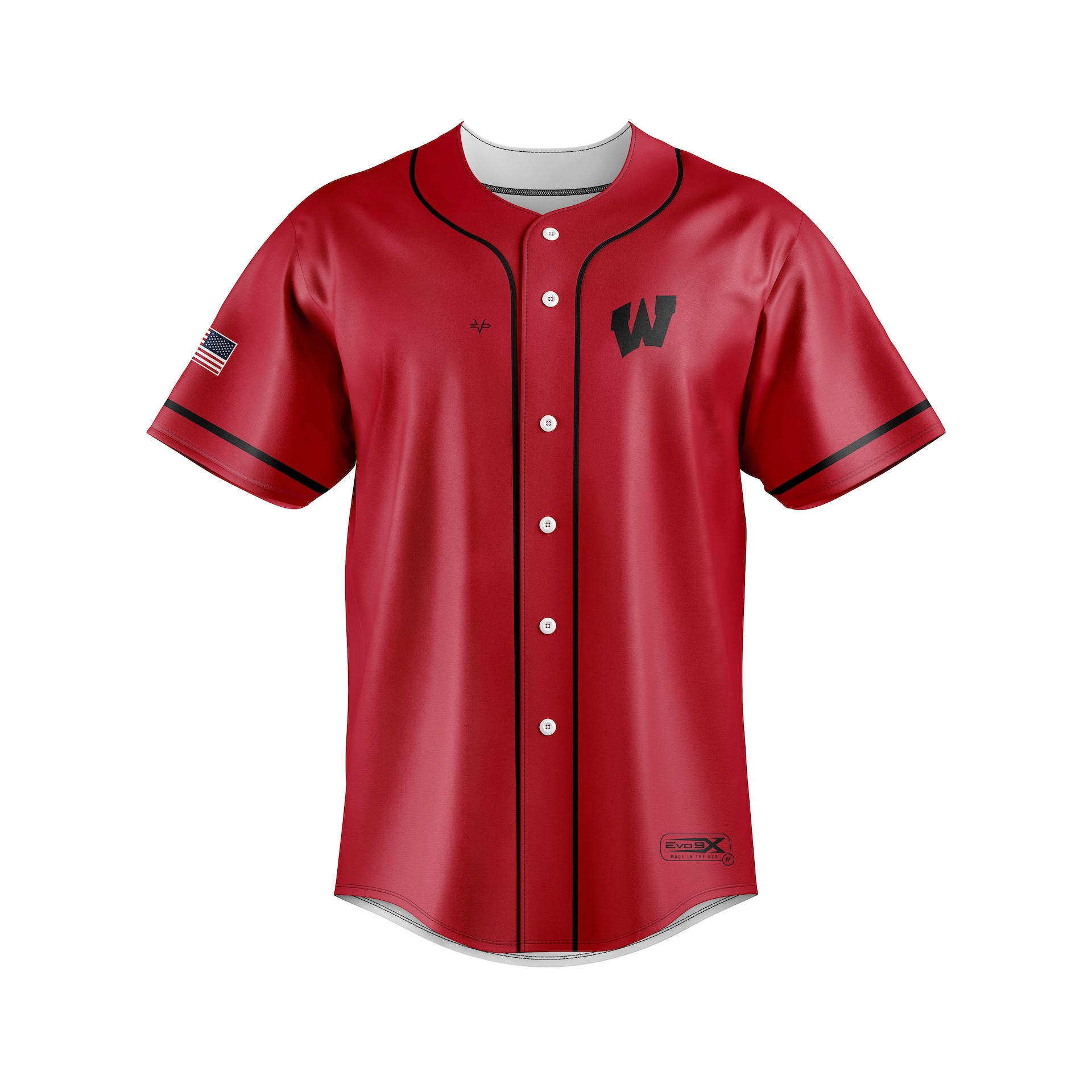 WOODBRIDGE BARRONS 9U FULL BUTTON - RED