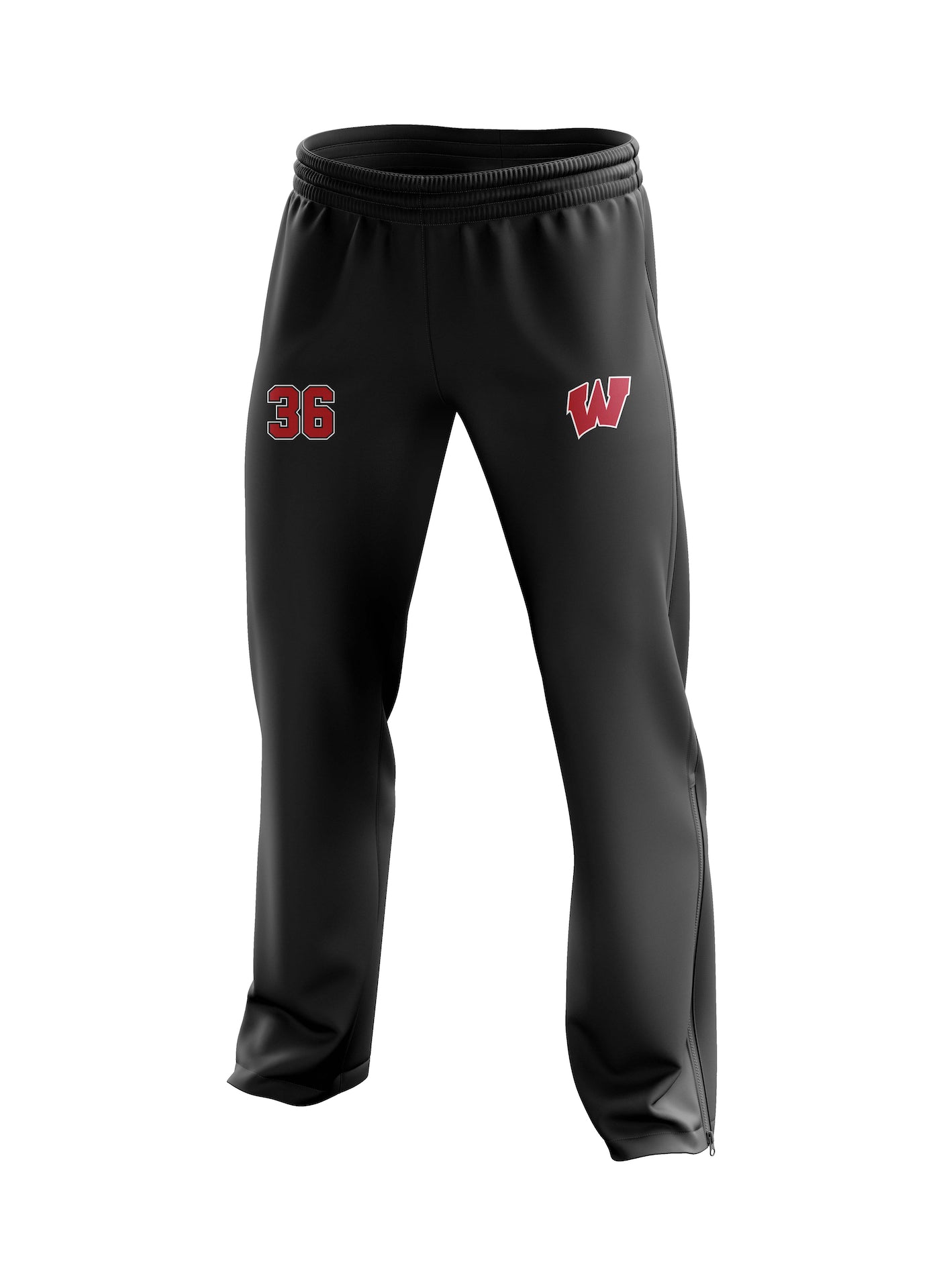 WOODBRIDGE BARRONS 9U SWEATPANT - BLACK/RED