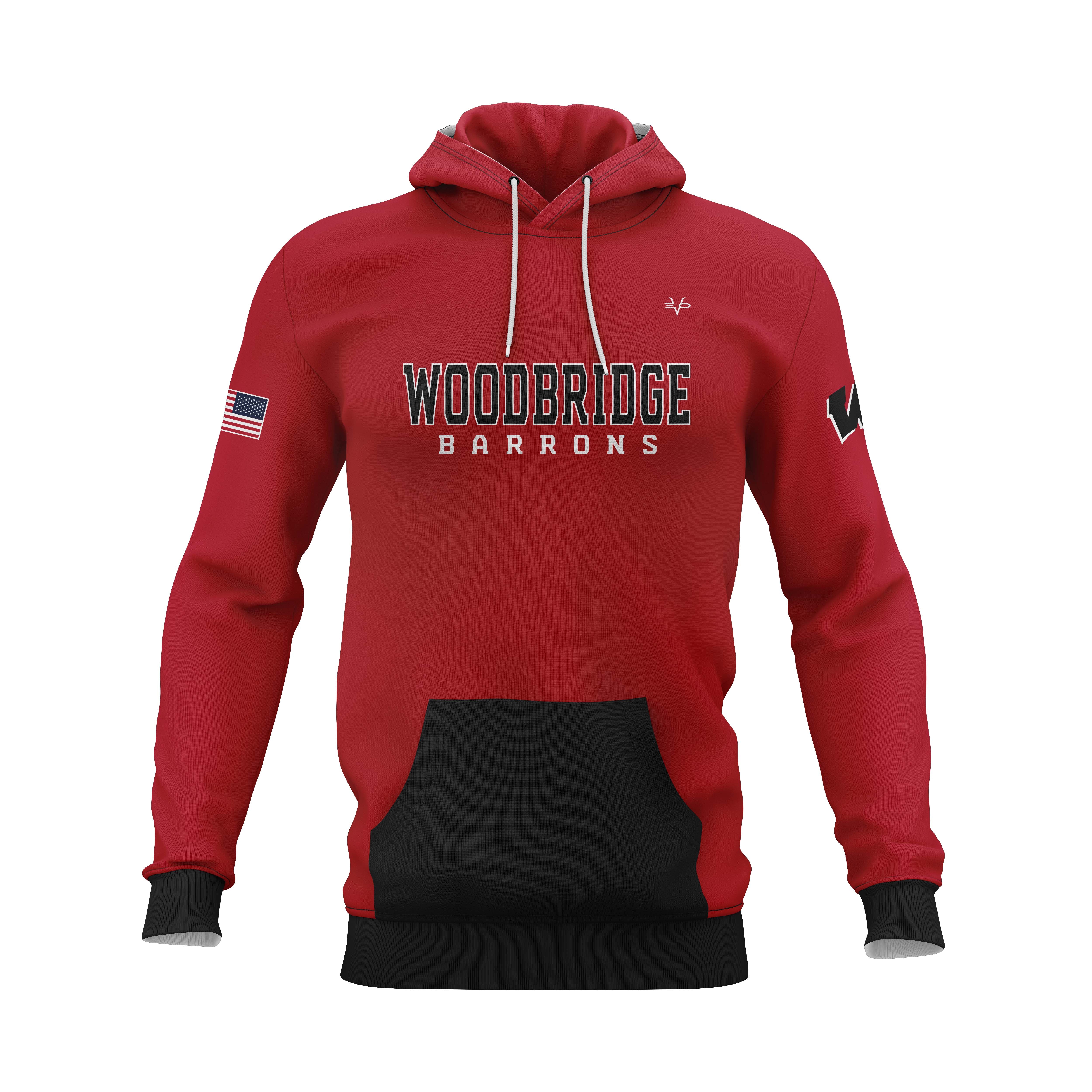 WOODBRIDGE BARRONS HOODIE - RED