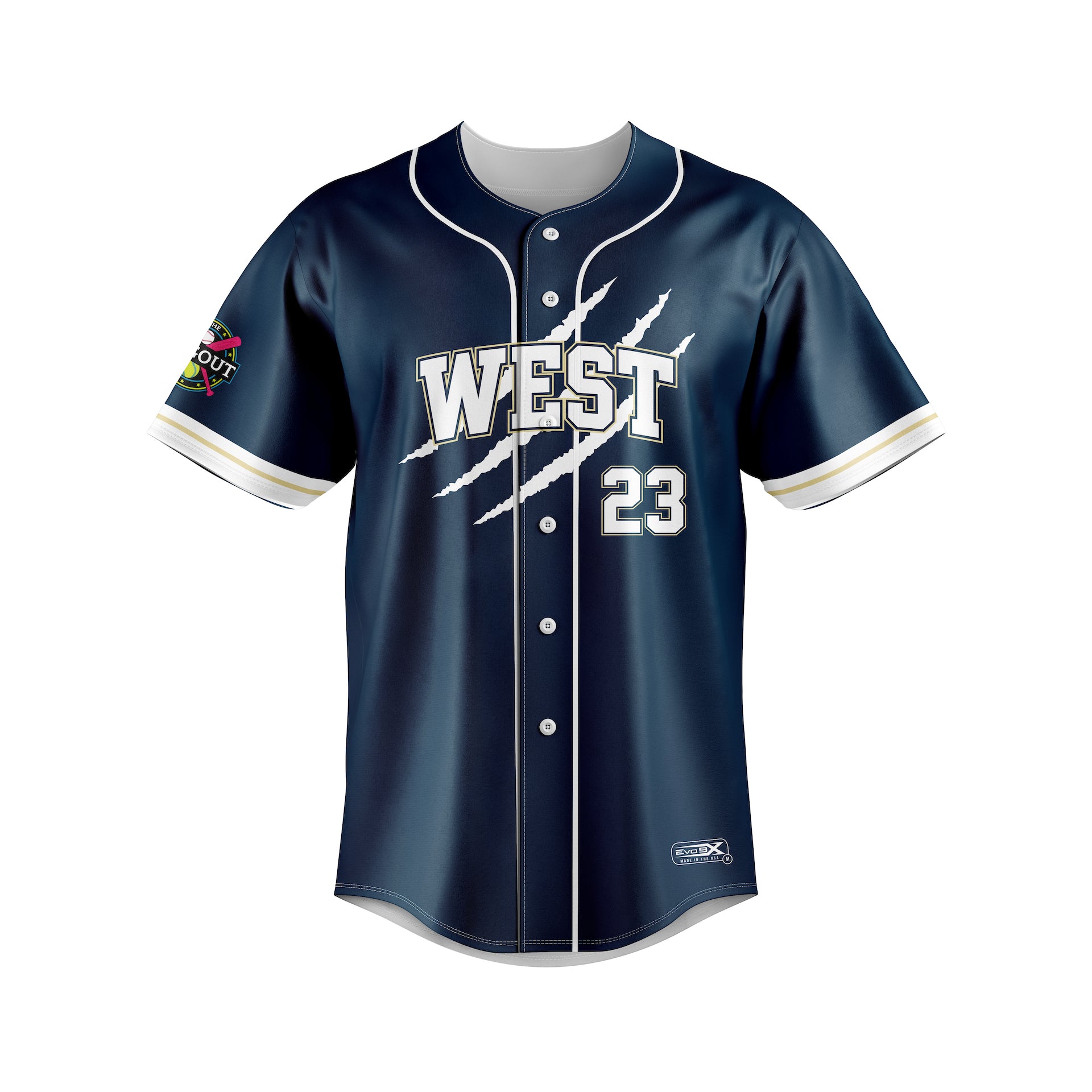 WEST FULL BUTTON JERSEY
