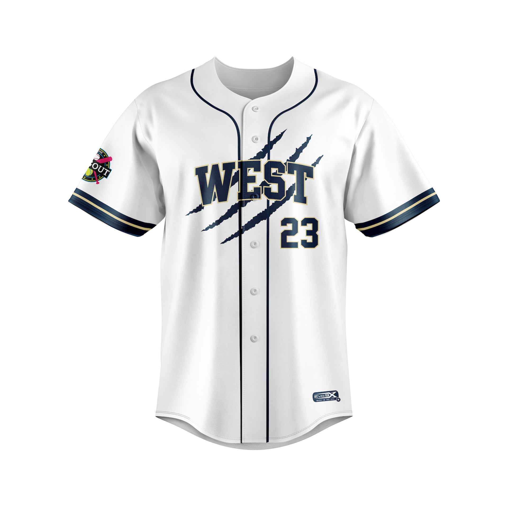 WEST FULL BUTTON JERSEY