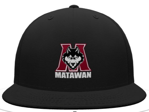 Matawan Aberdeen Babe Ruth League Flexfit  Hat Black