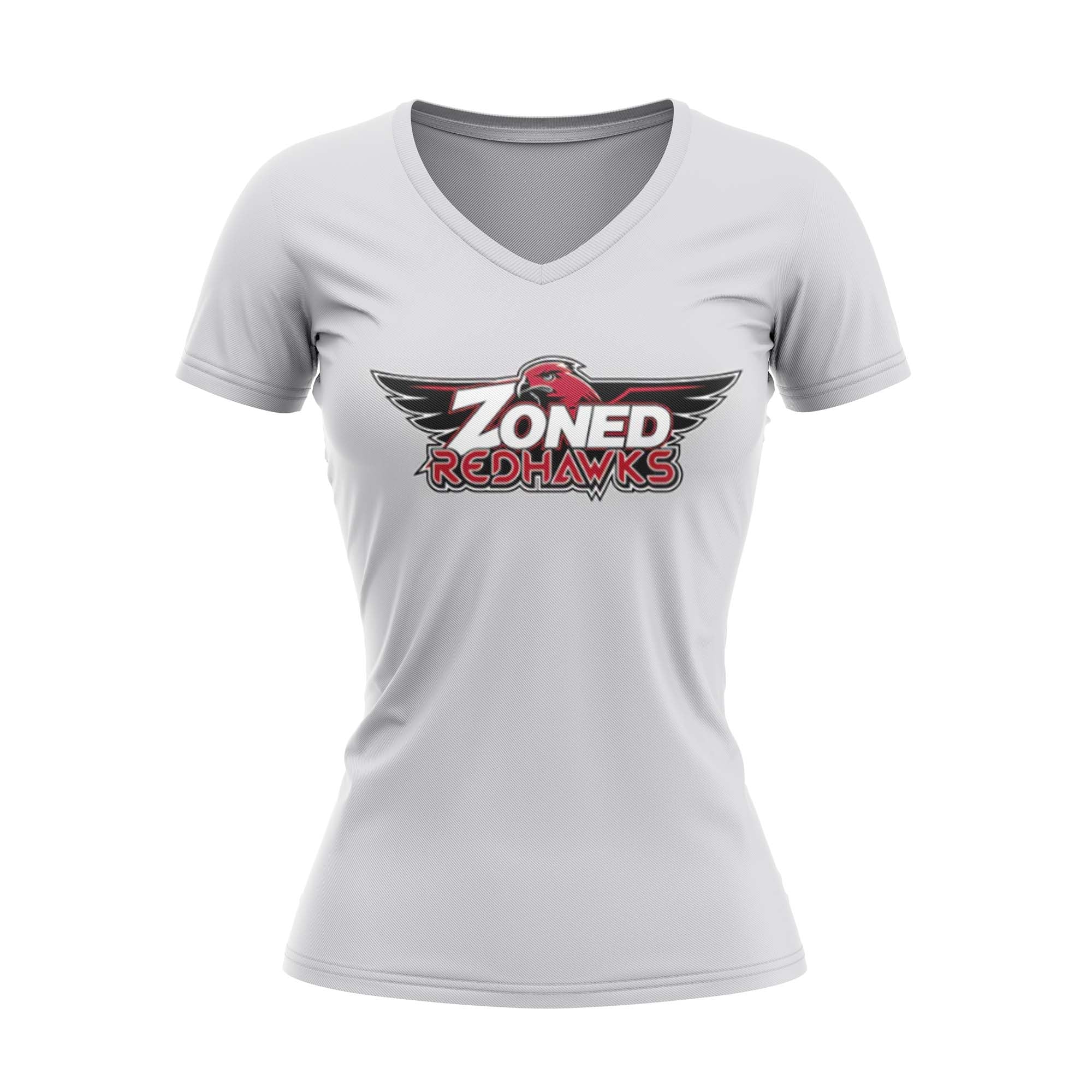 ZONED REDHAWKS Gray Semi Sublimated Short Sleeve - Women