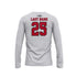 ZONED REDHAWKS 'ZONED' Gray Semi Sublimated Long Sleeve - Men