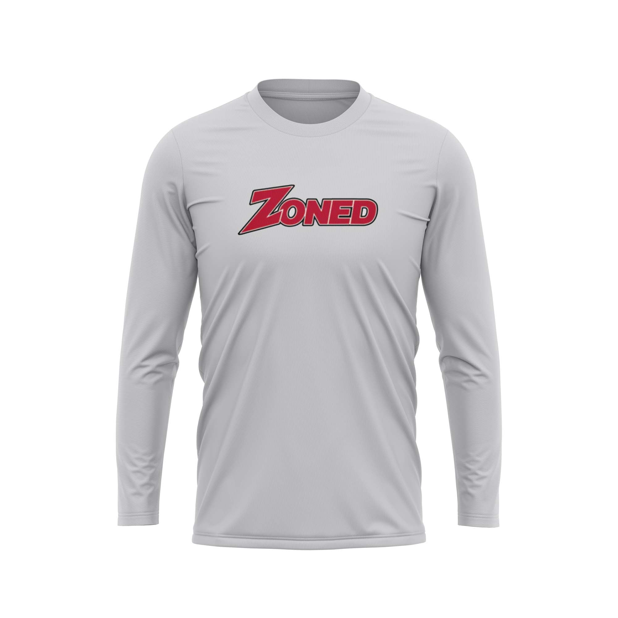 ZONED REDHAWKS 'ZONED' Gray Semi Sublimated Long Sleeve - Men