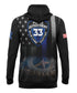 BLUE LIVES MATTER HEAVEY HOODIE LONG SLEEVES WITH POUCH