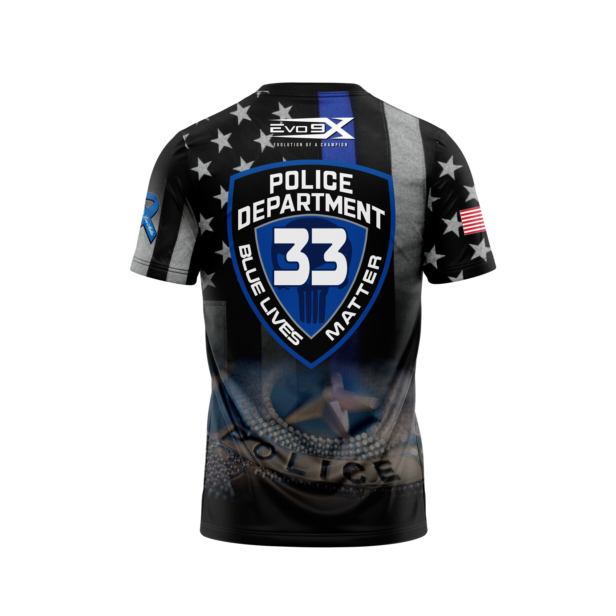 BLUE LIVES MATTER CREW NECK SS